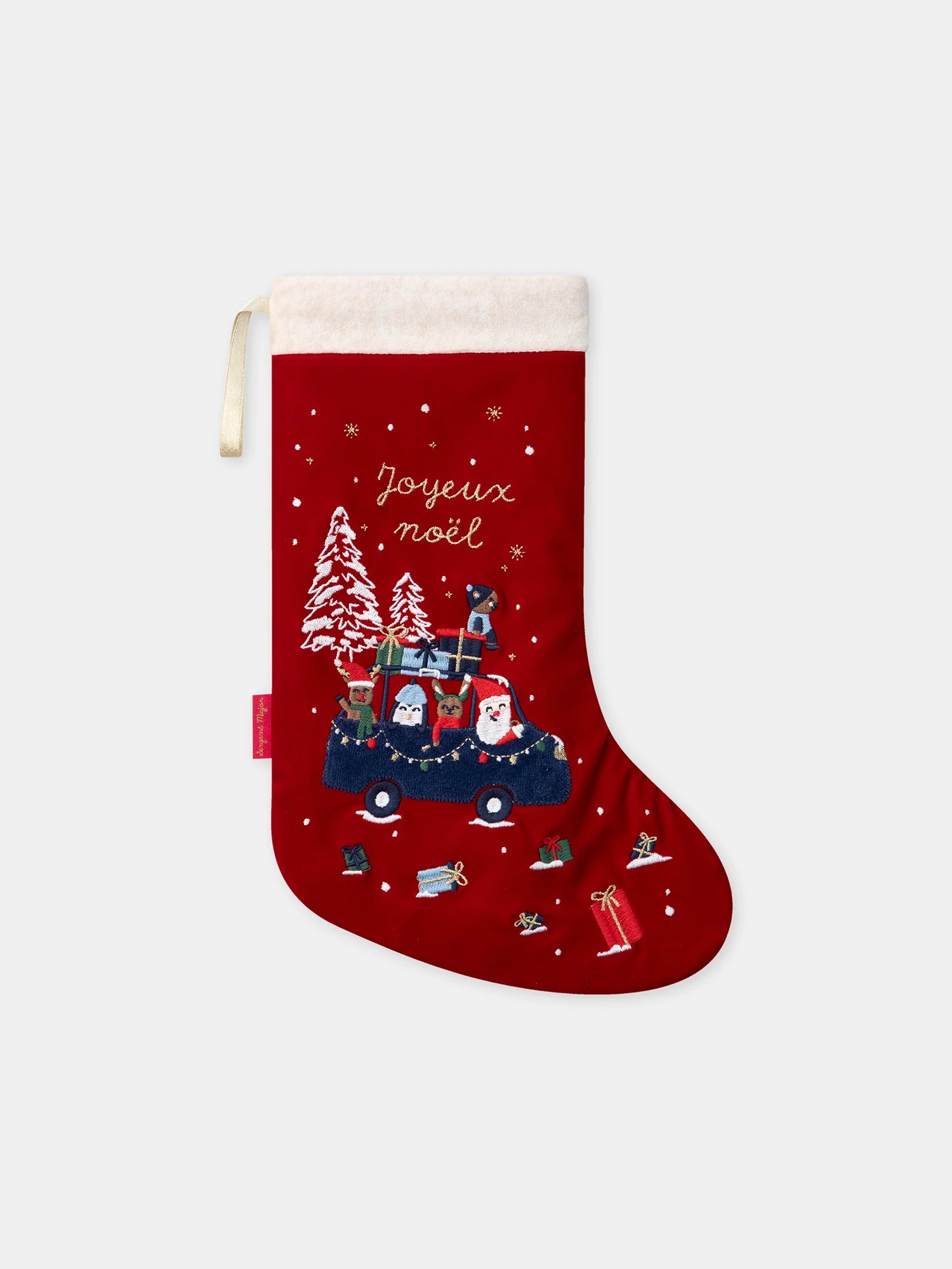 Chaussette rouge de Noël décorative Bébé Garçon