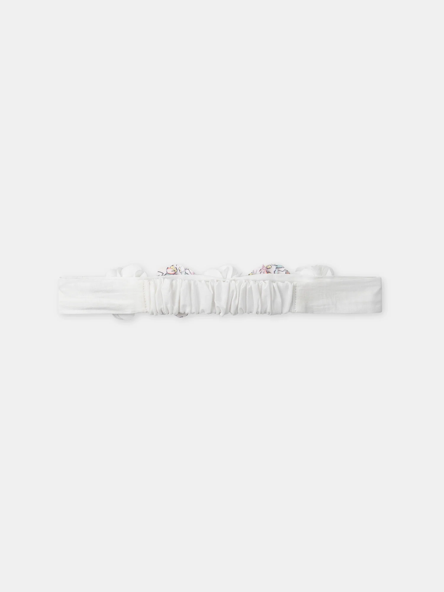 Bandeau blanc à fleurs Bébé Fille - Image 3