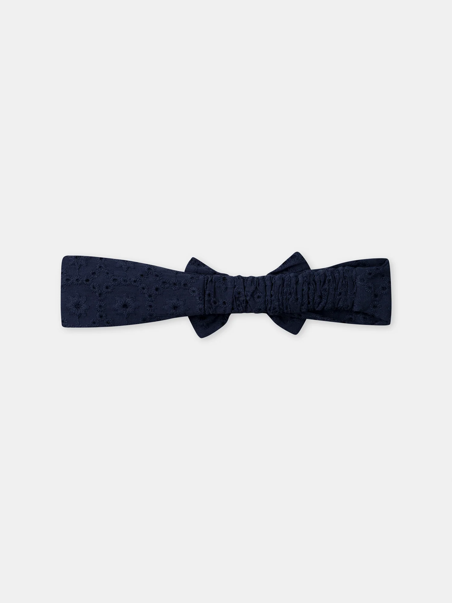 Bandeau bleu marine à noeud Bébé Fille - Image 3