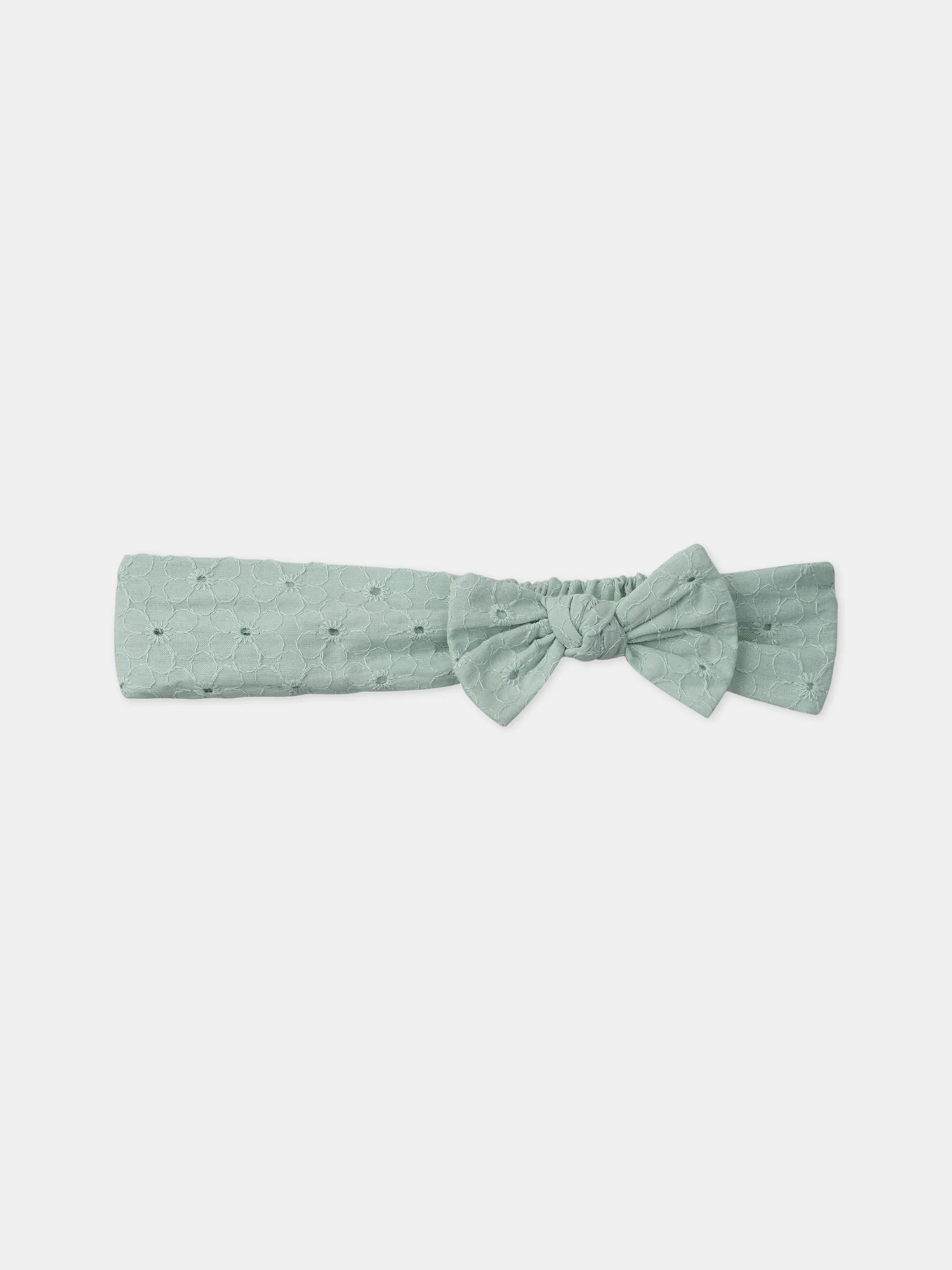 Bandeau noeud vert pastel - Image 4