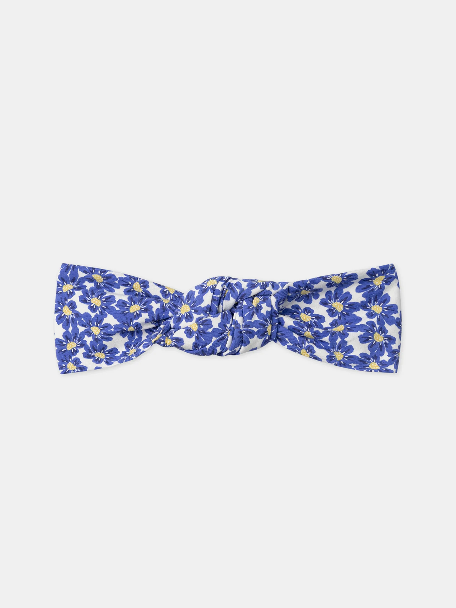 Bandeau tressé imprimé fleur