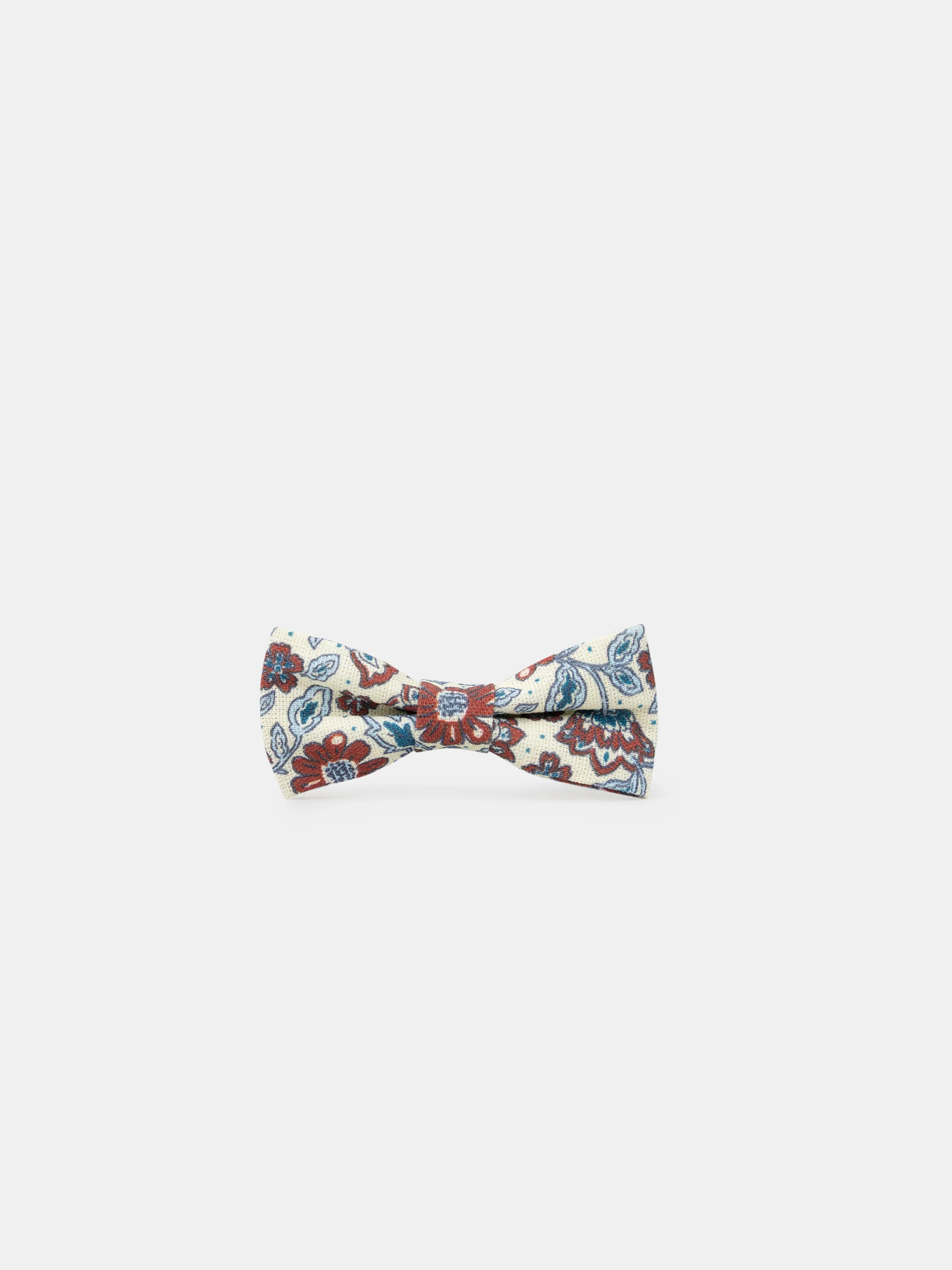 3 barrettes écru imprimé fleuri ou rouge paillettés Fille - Image 2