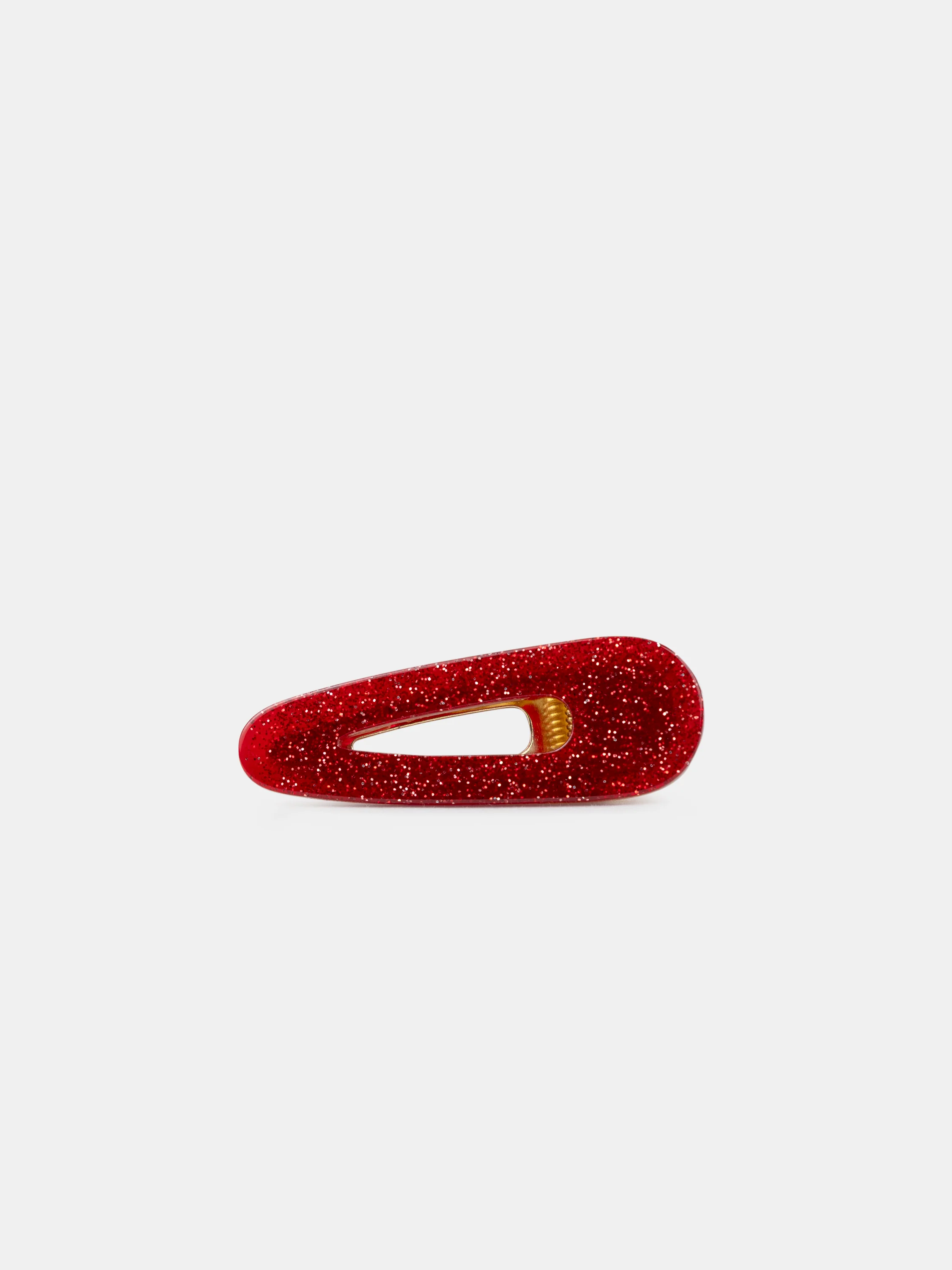 3 barrettes écru imprimé fleuri ou rouge paillettés Fille - Image 3