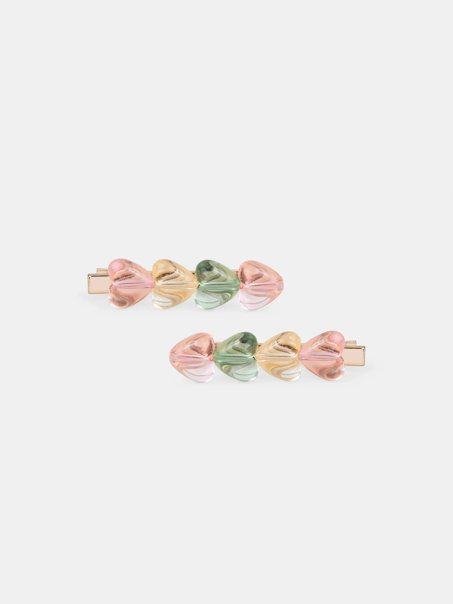 Lot de 2 barrettes cœurs Fille