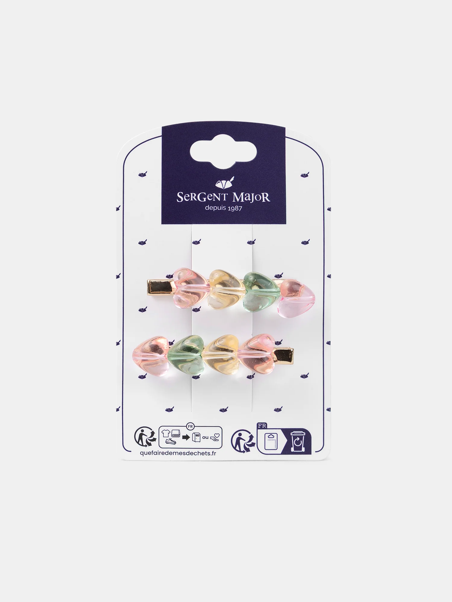 Lot de 2 barrettes cœurs Fille - Image 4