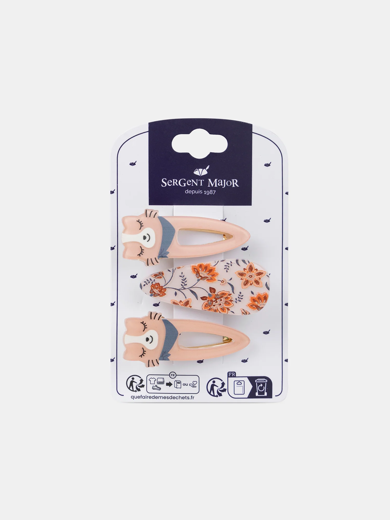 Barrettes chats et fleurs - Image 4