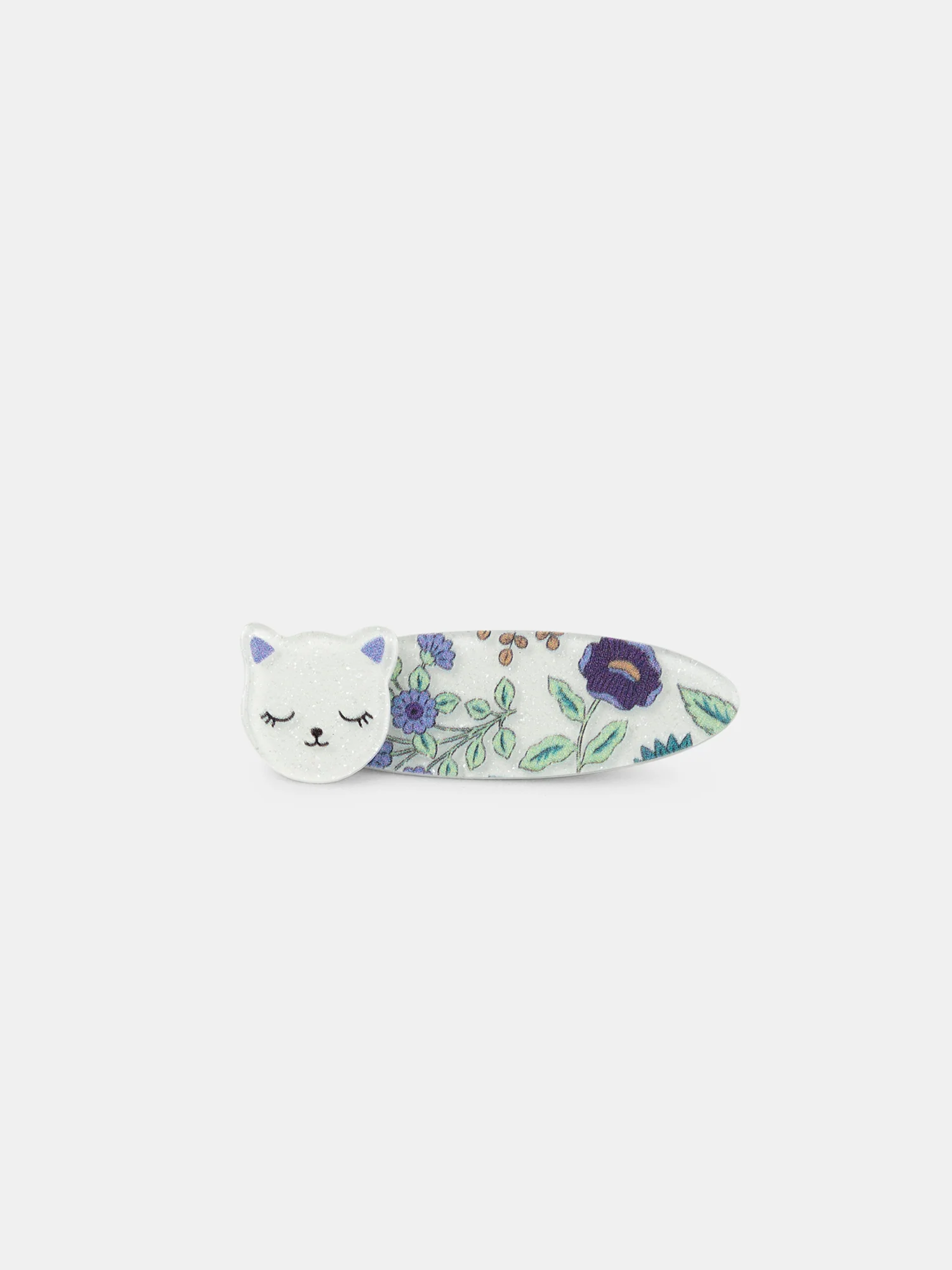 Barrettes chats et fleurs pailletées - Image 3