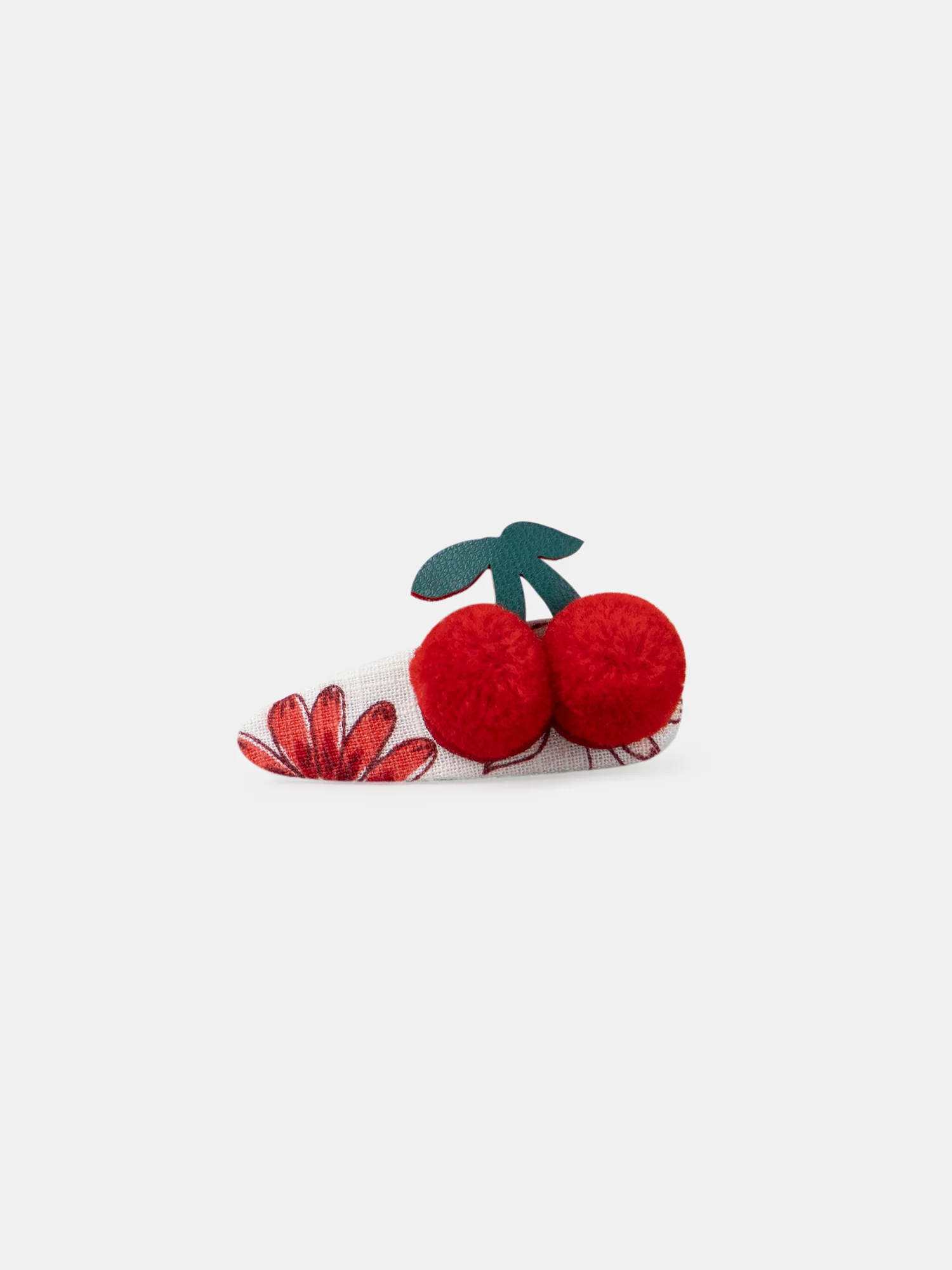 Barrettes pompons cerises - Image 7