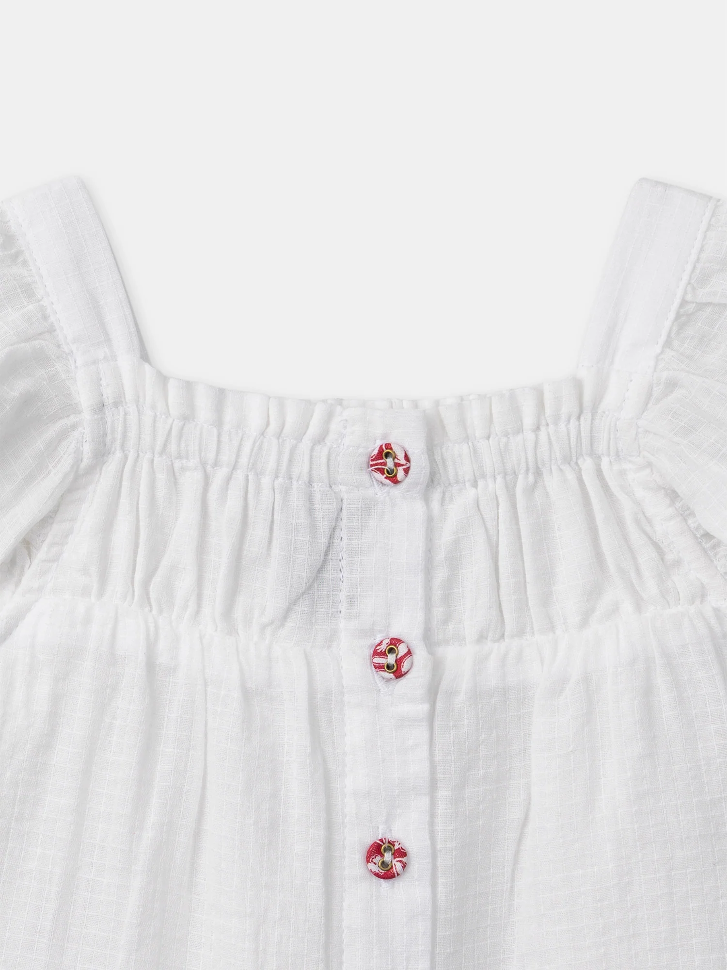 Blouse à smock brodée - Image 3