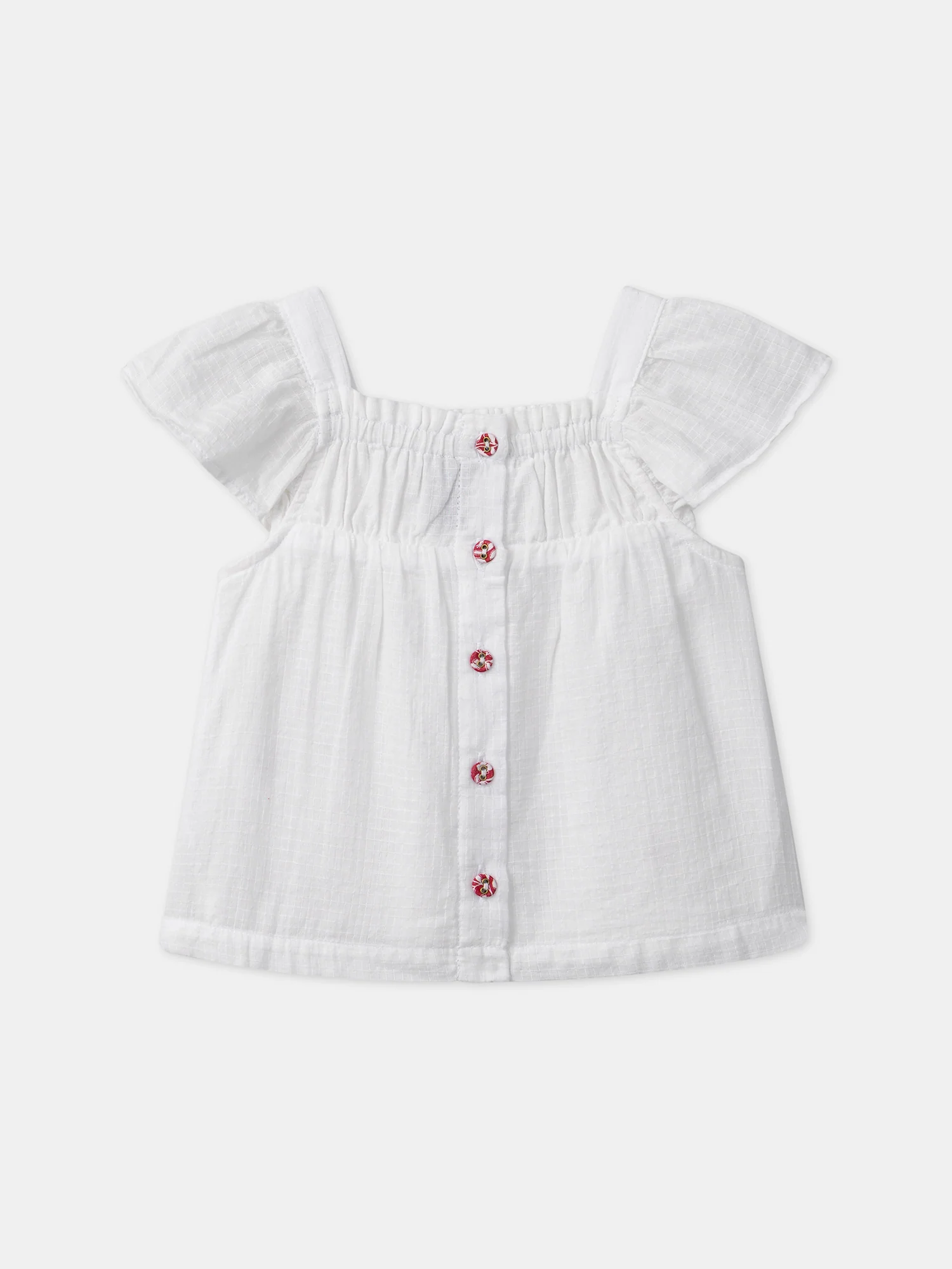 Blouse à smock brodée - Image 4