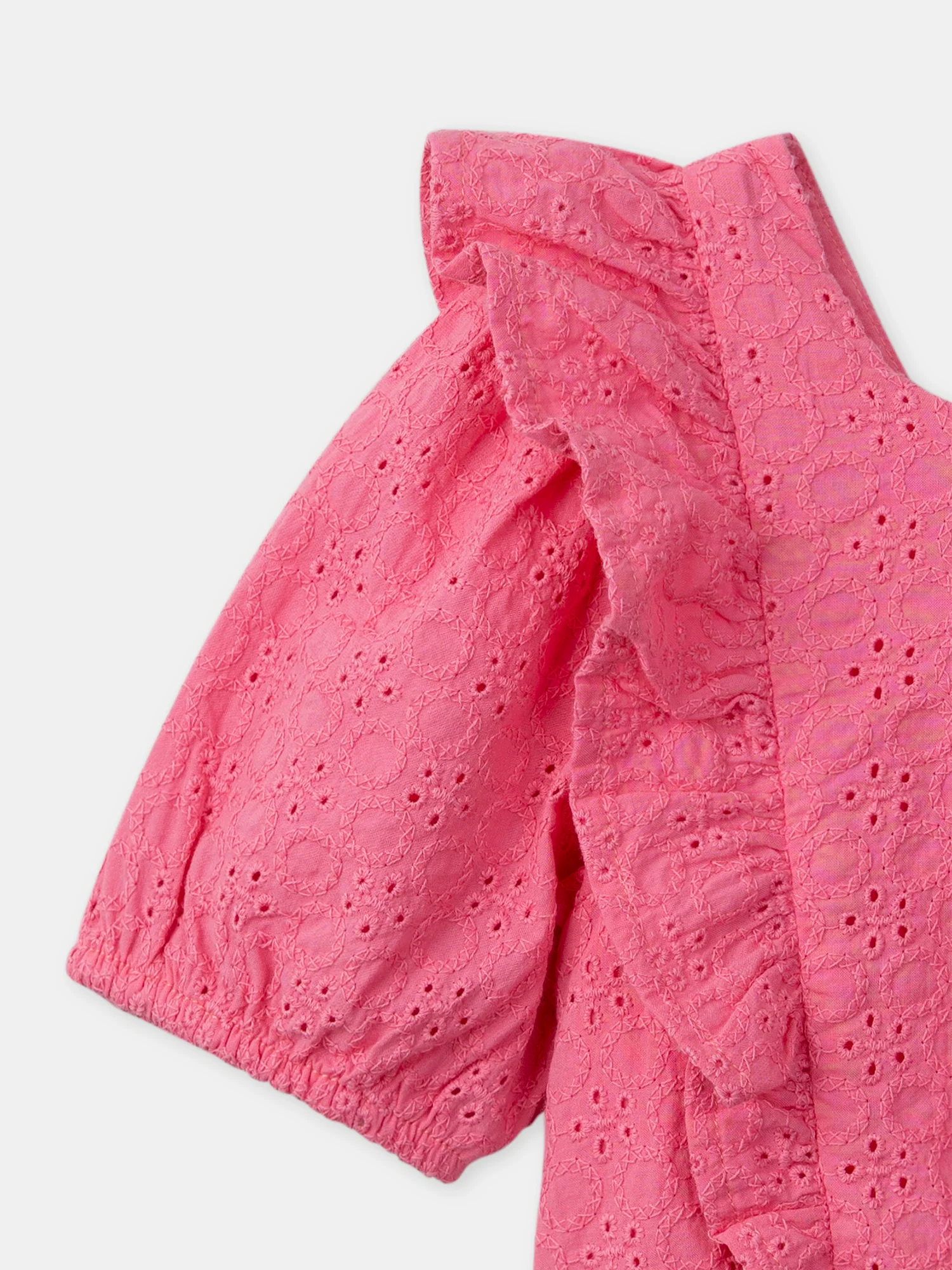 Blouse brodée rose - Image 2