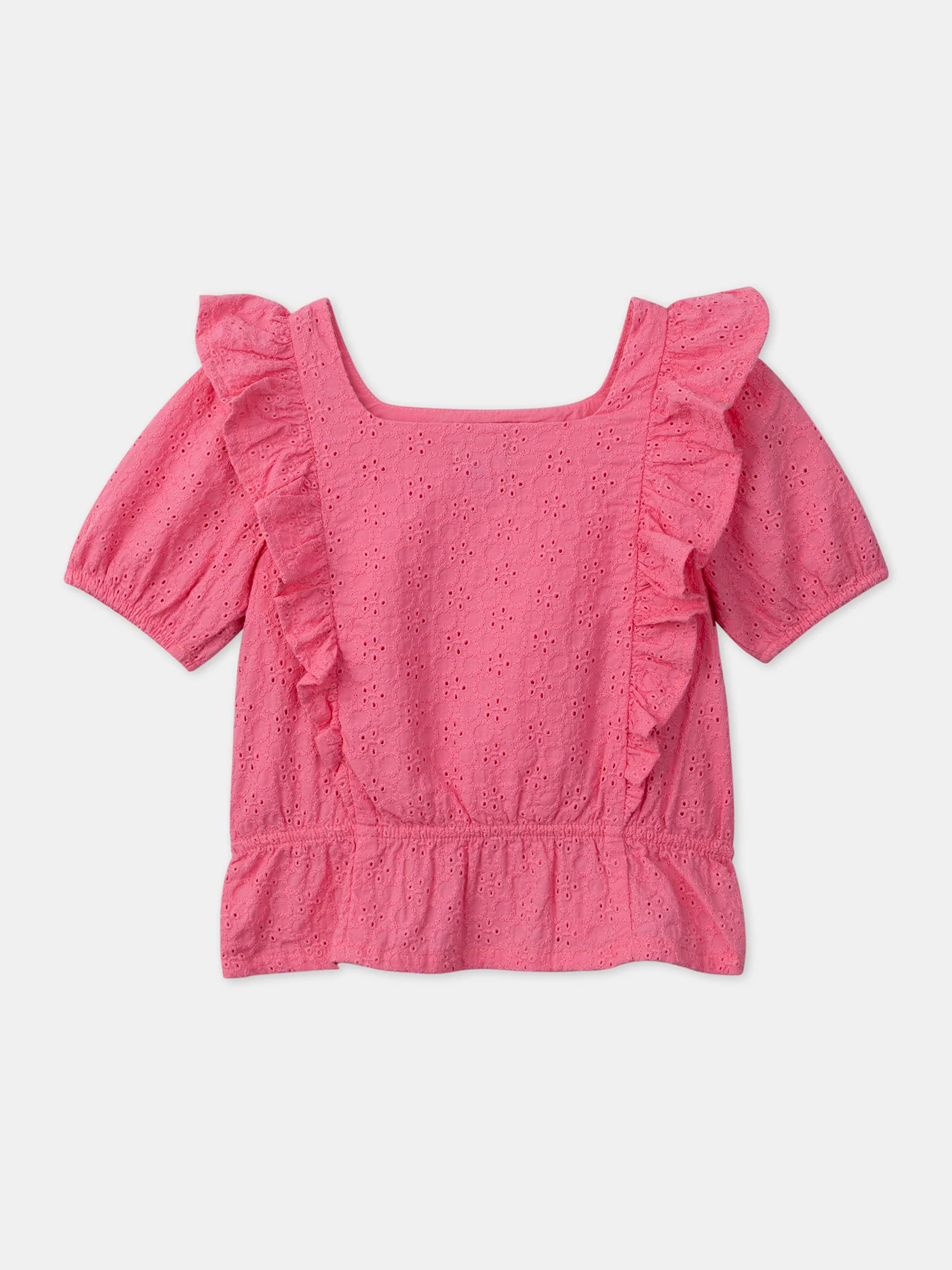 Blouse brodée rose - Image 4