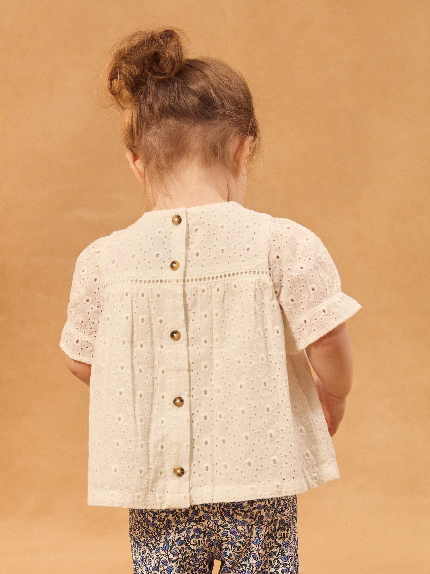 Blouse écru brodée Bébé Fille - Image 4