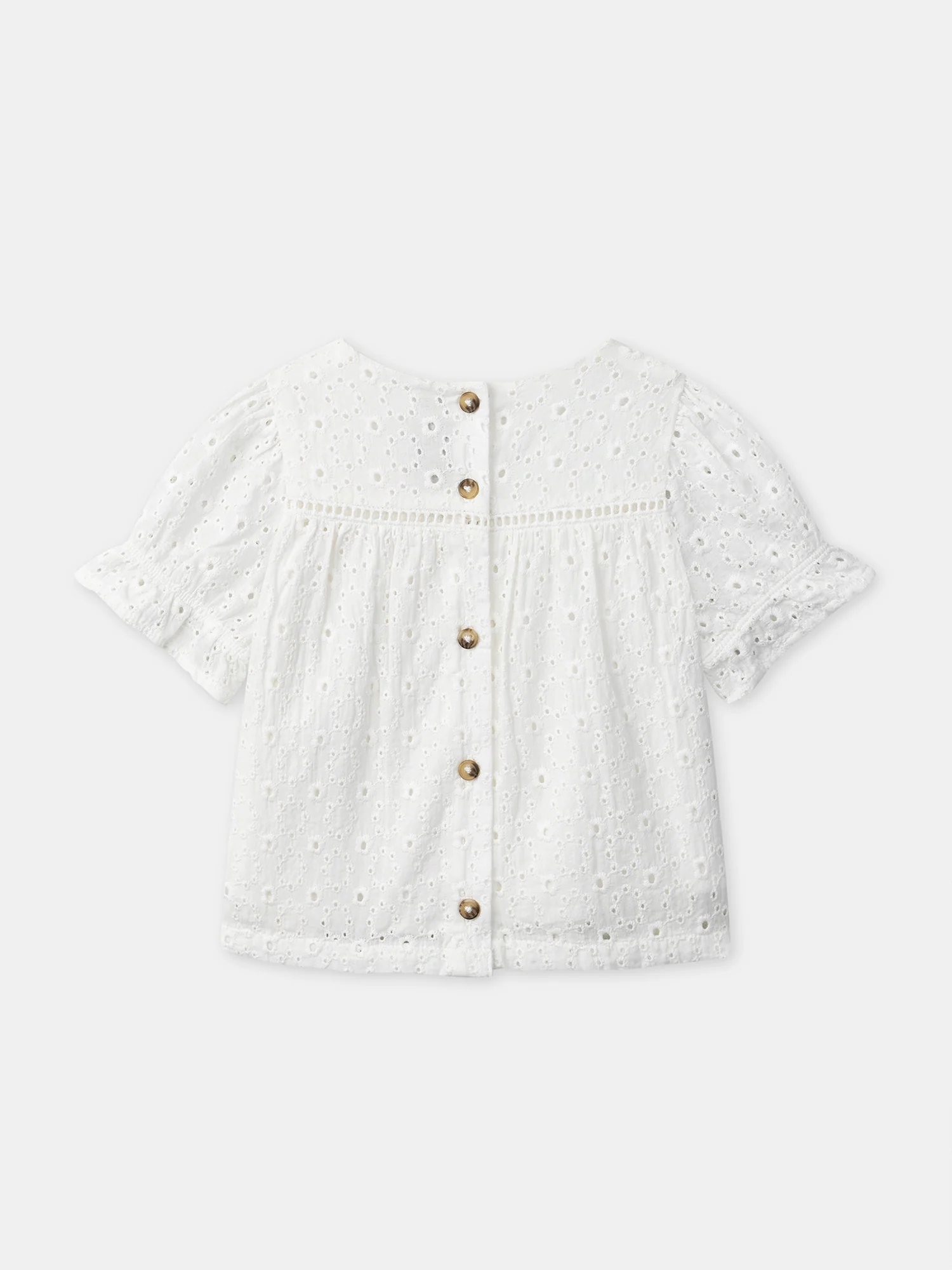Blouse écru brodée Bébé Fille - Image 7