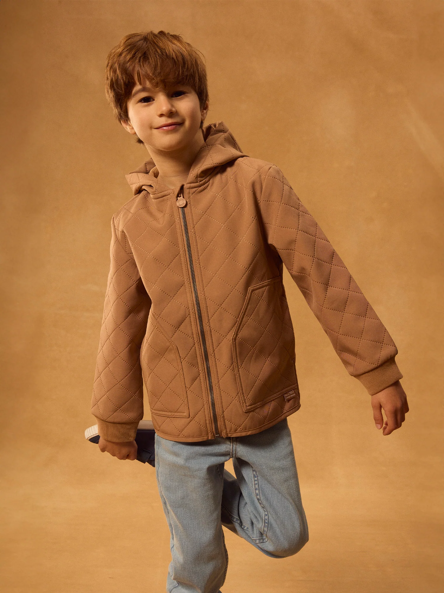 Blouson beige Garçon - Image 5