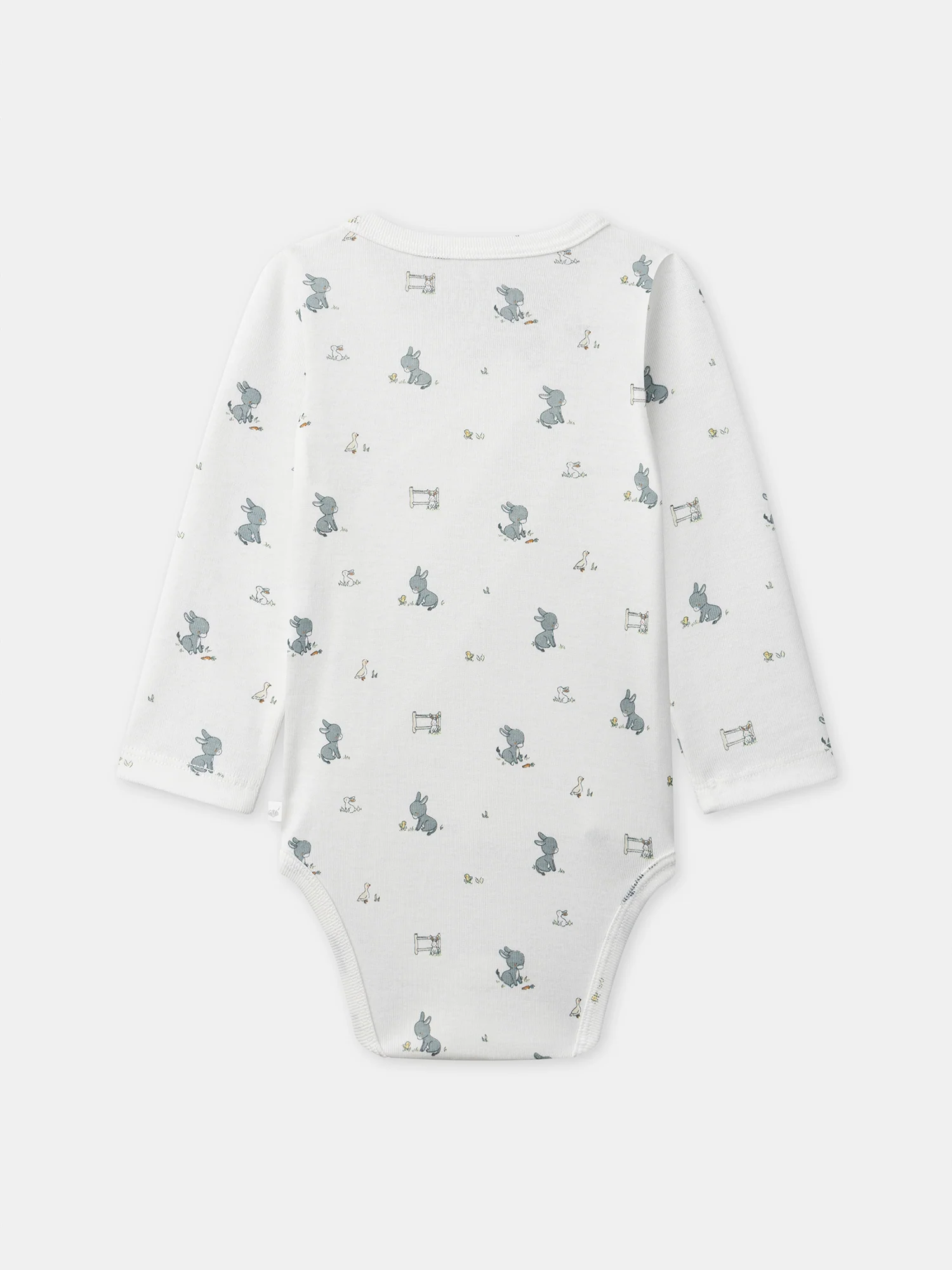 Lot de 2 bodies écru ou bleu grisé Naissance Garçon - Image 10