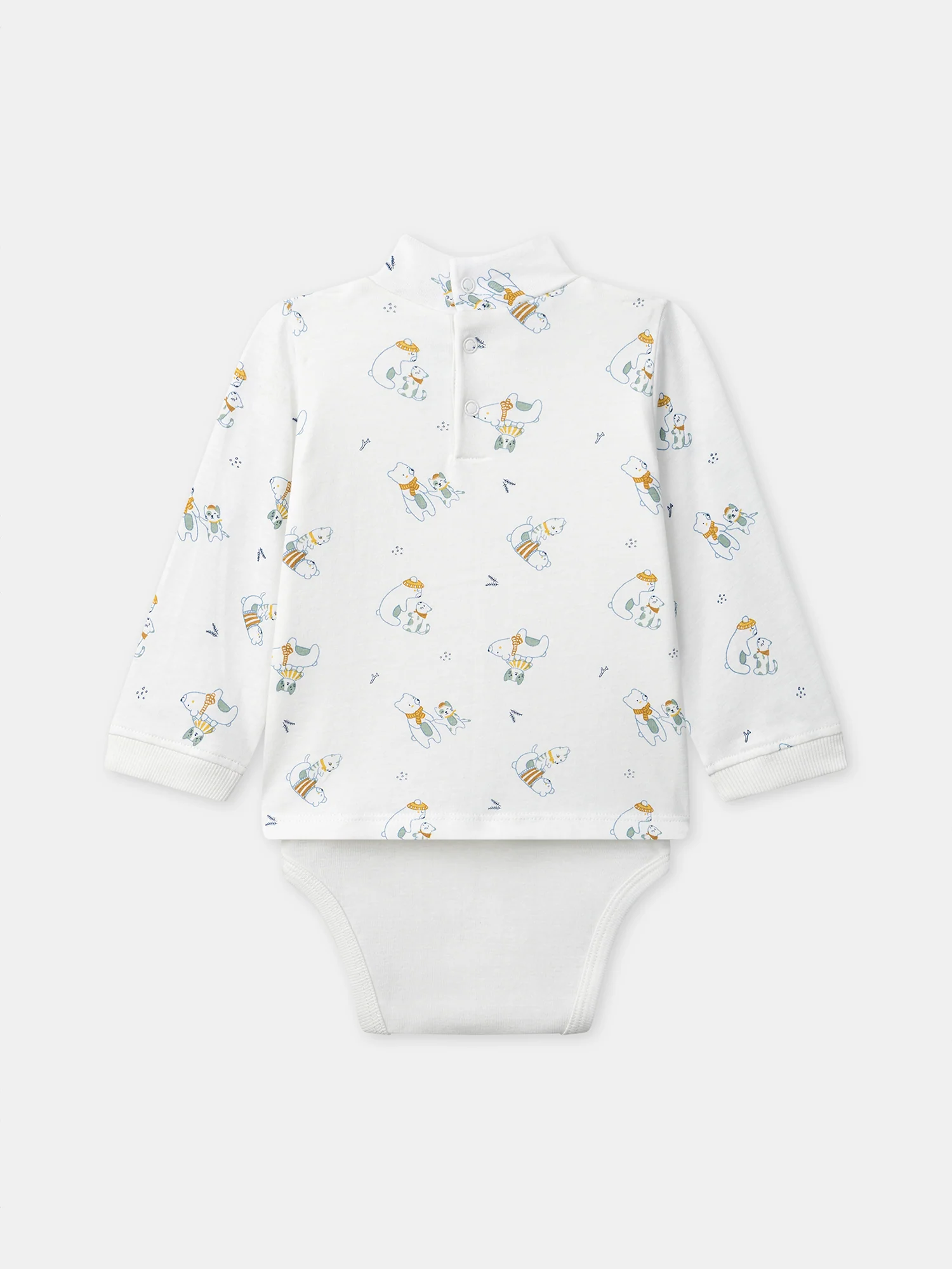 Body blanc imprimé animaux à col Bébé Garçon - Image 3