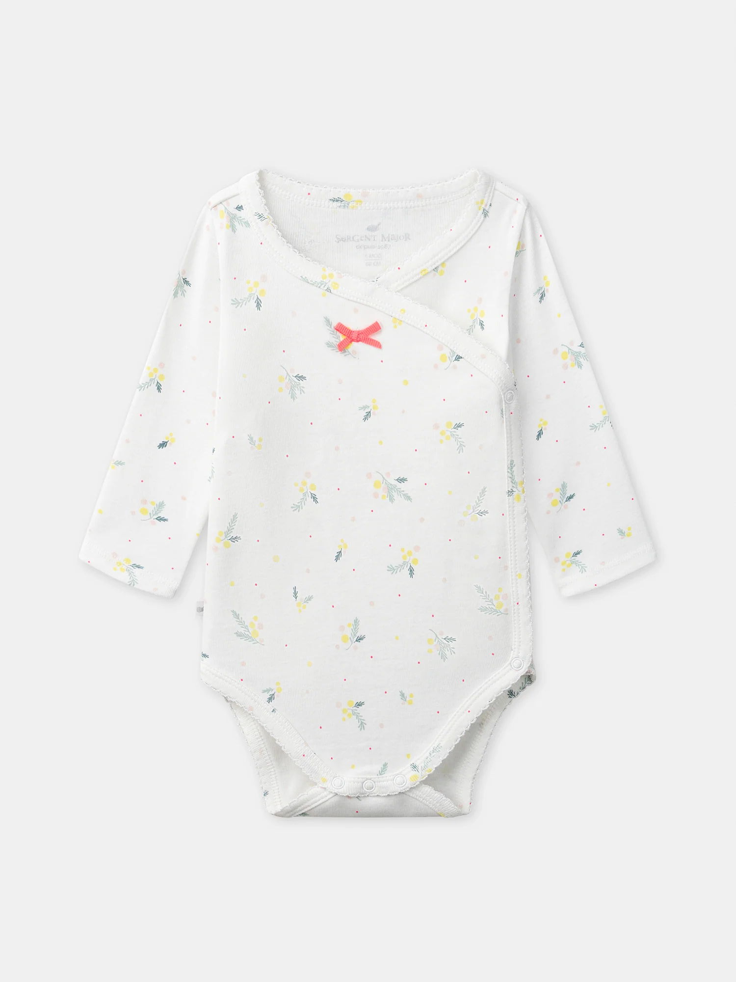 Lot de 2 bodies écru ou imprimé feuillages Naissance Fille - Image 7