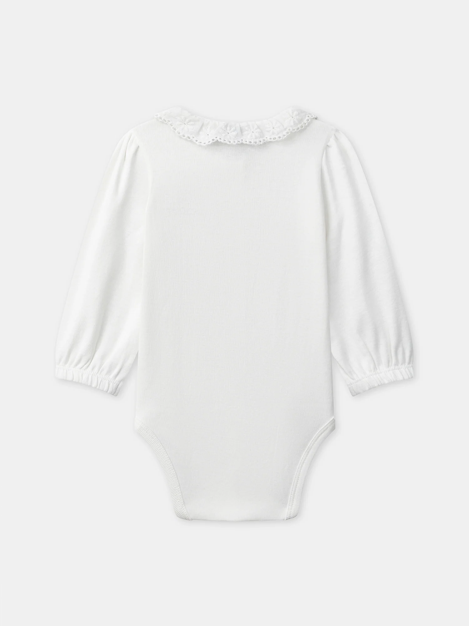 Body écru à col et manches longues Bébé Fille - Image 3