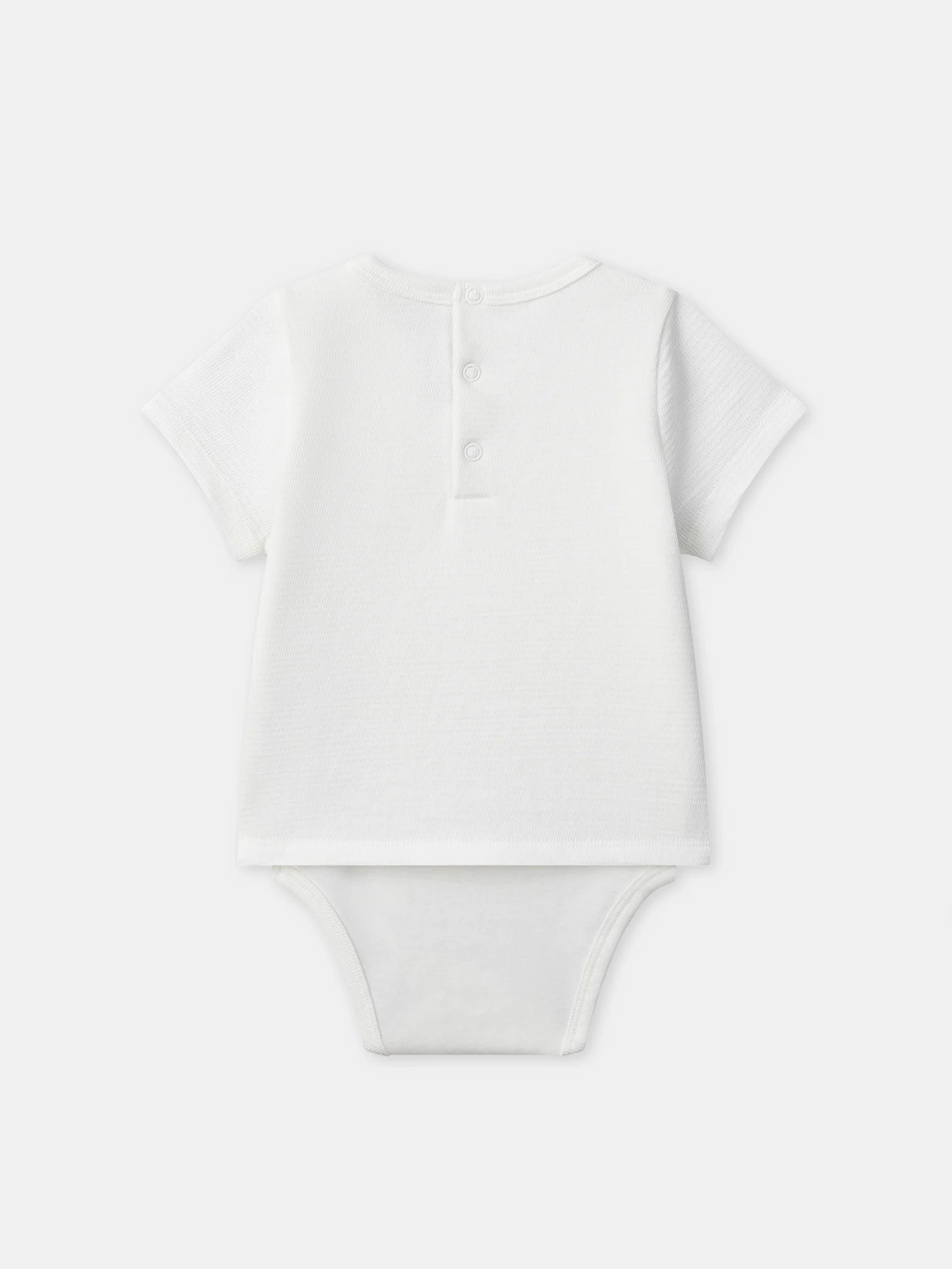 Body t-shirt écru Bébé Garçon - Image 4