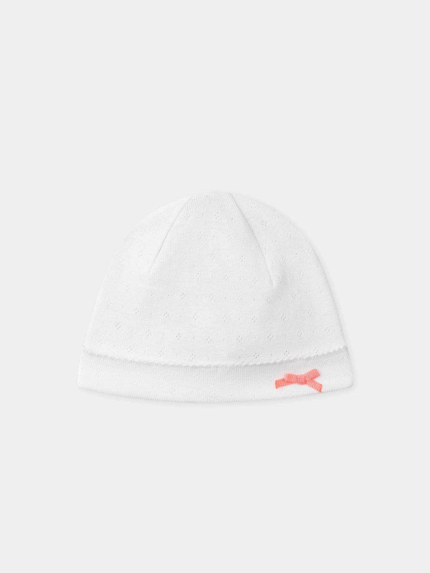 Lot de 2 bonnets écrus ou imprimé feuillages Naissance Fille - Image 2