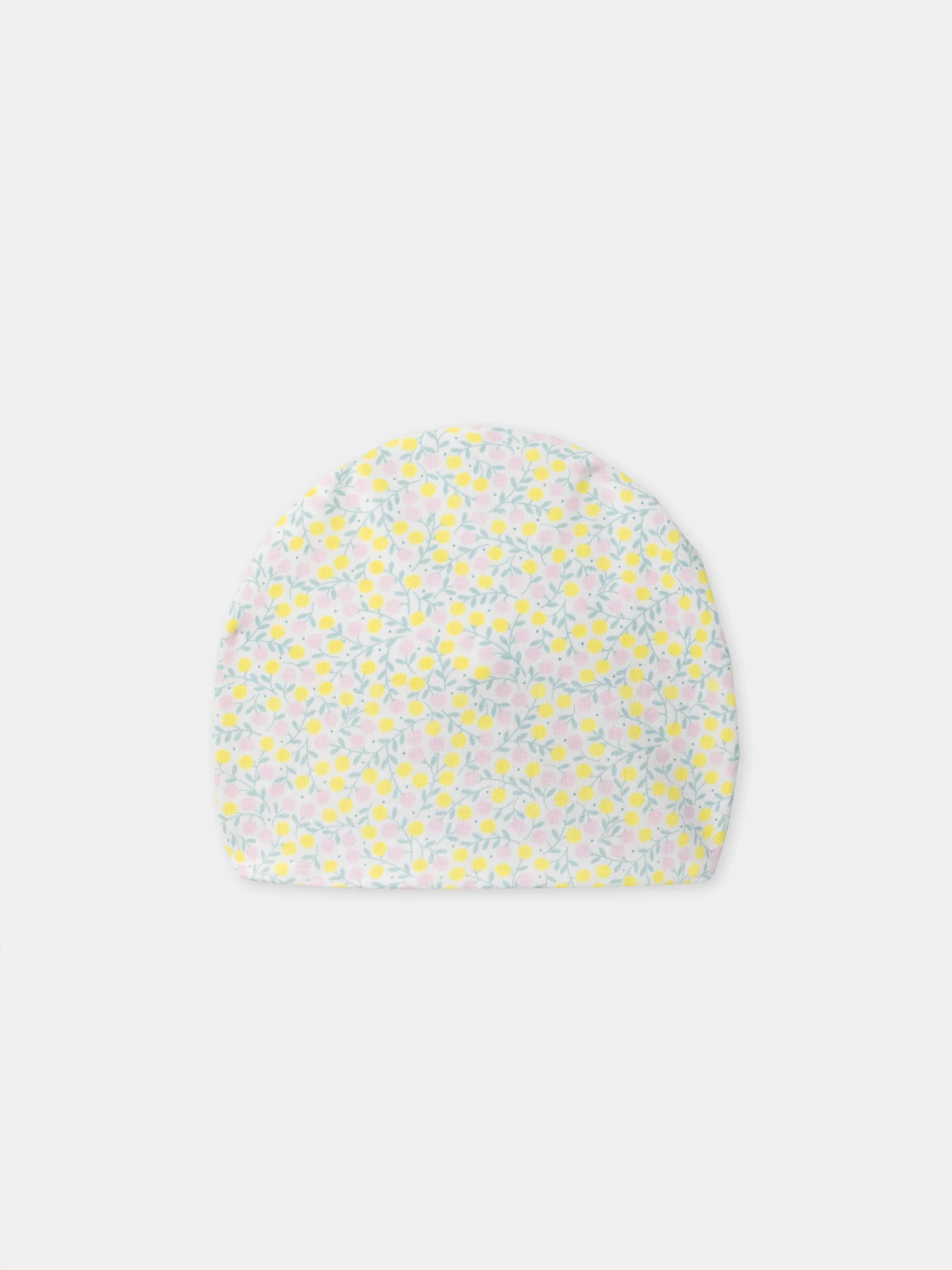 Bonnet imprimé feuillages Naissance Fille - Image 3
