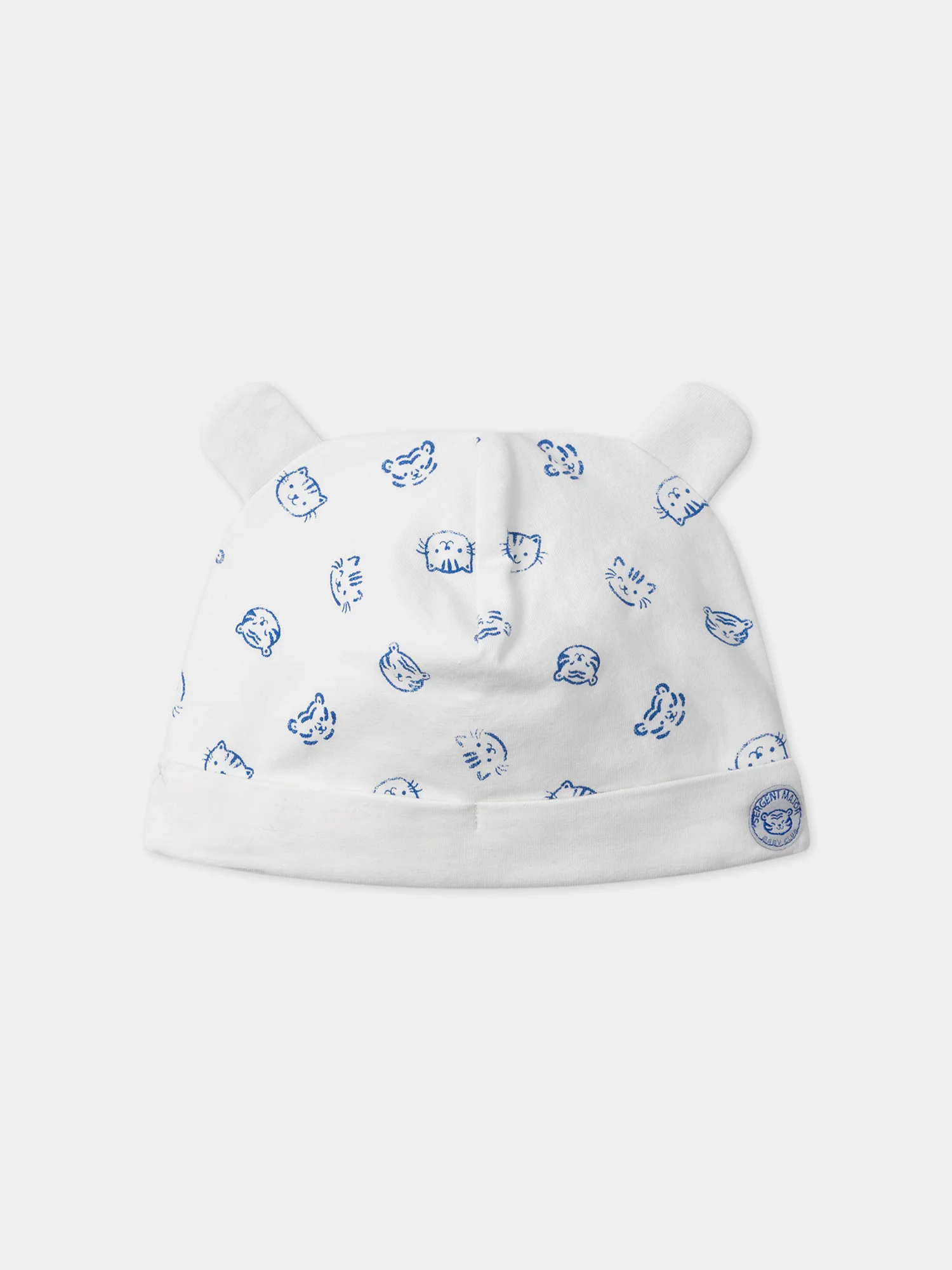 Bonnet jersey écru imprimé fleur - Image 4