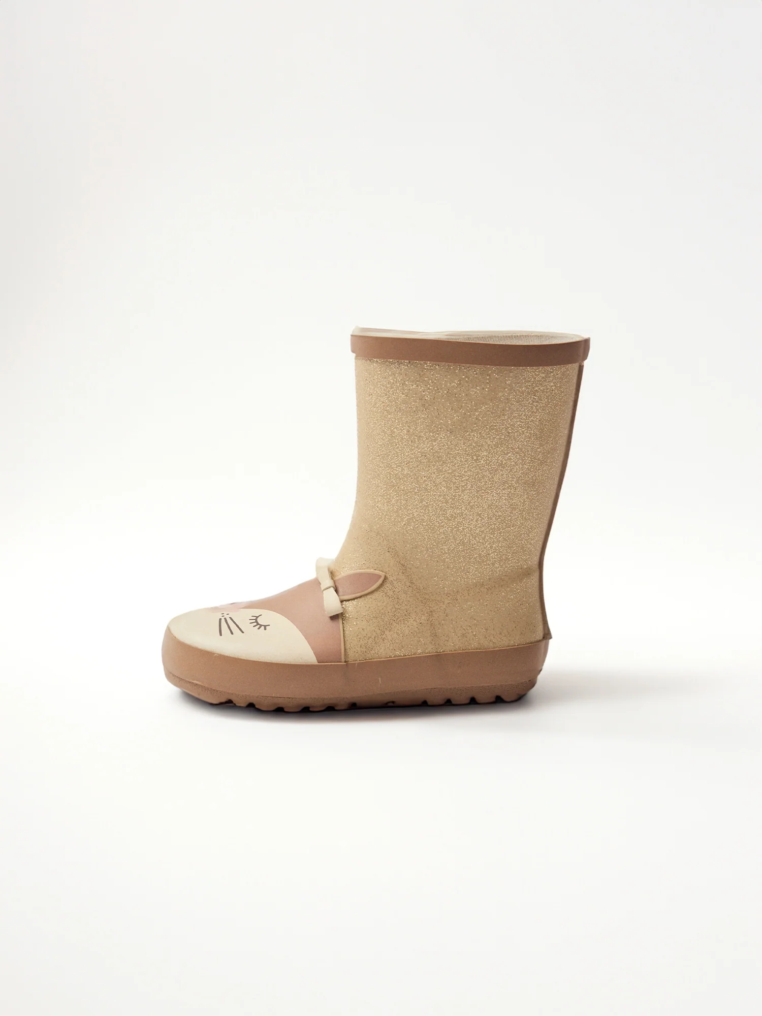 Botte de pluie dorĂ© pailletĂ© tĂȘte d'Ă©cureuil Fille - Image 2