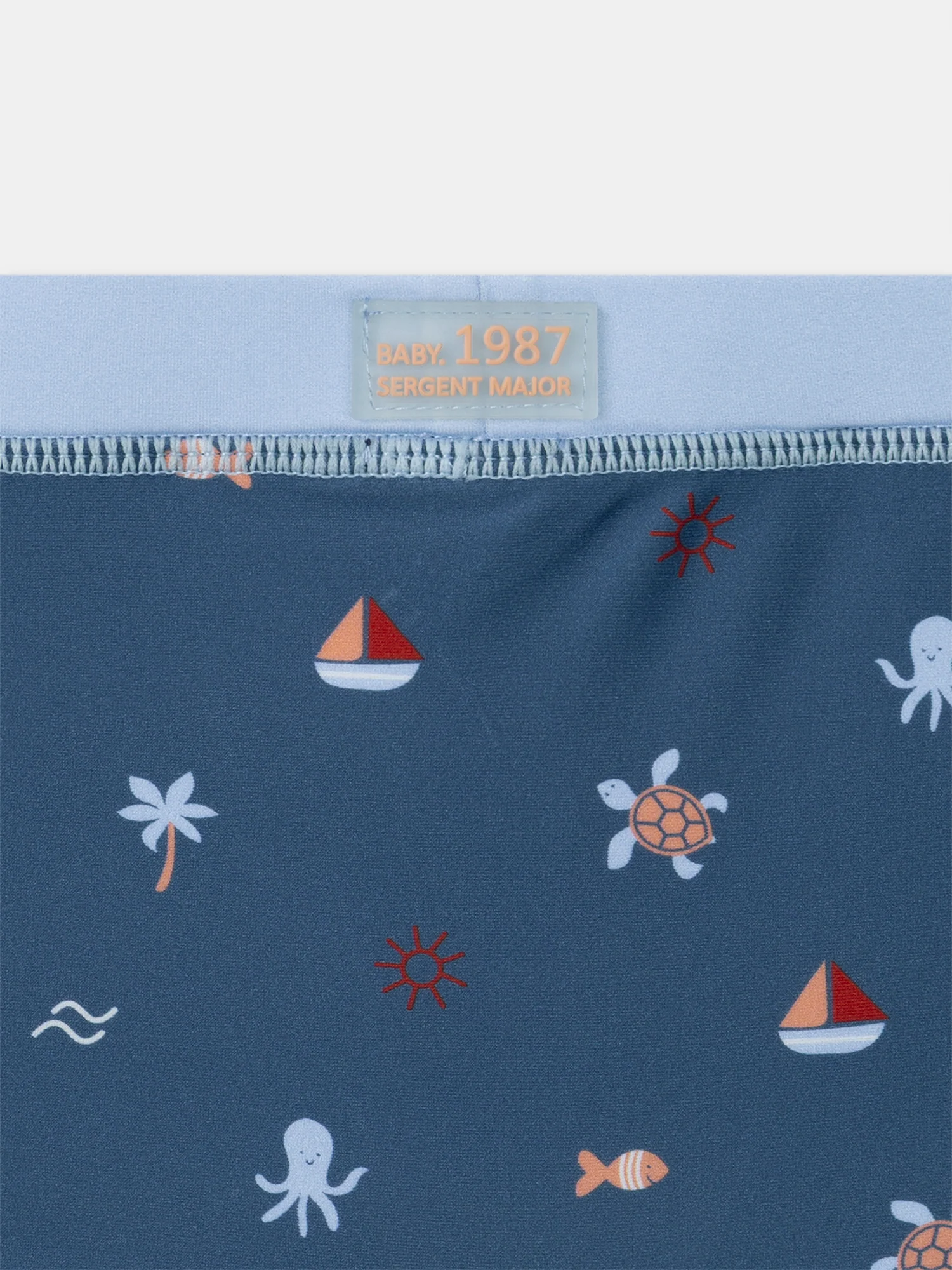Boxer de bain bleu imprimé aquatique Bébé Garçon - Image 6