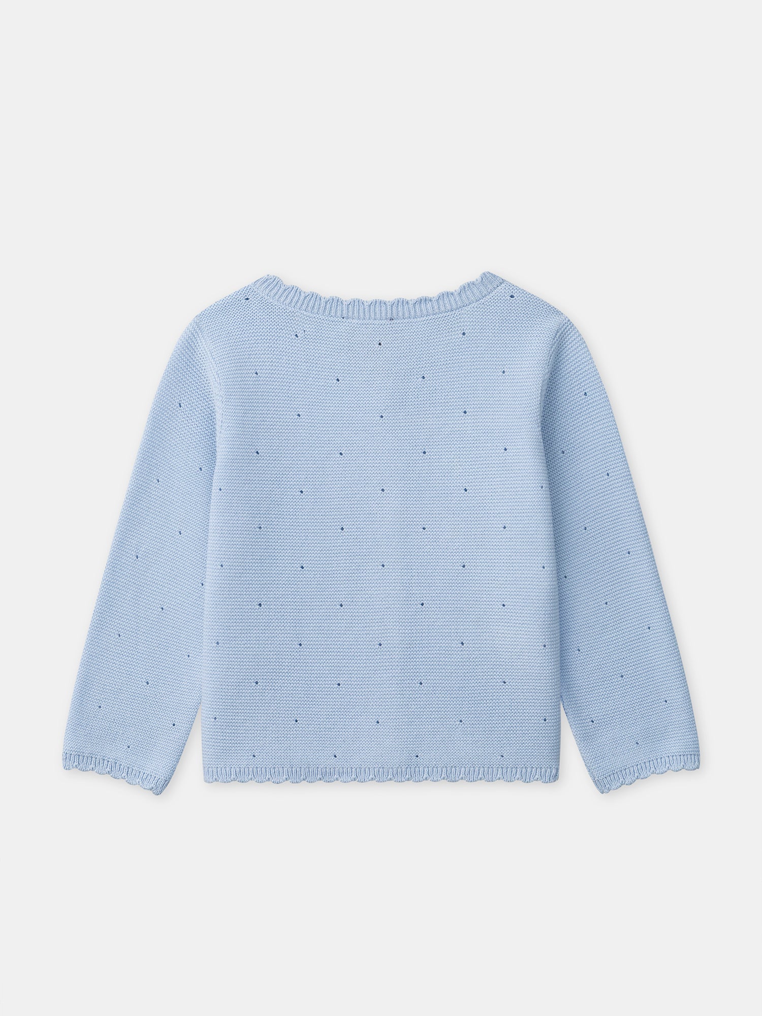 Cardigan bleu à noeuds Bébé Fille - Image 6