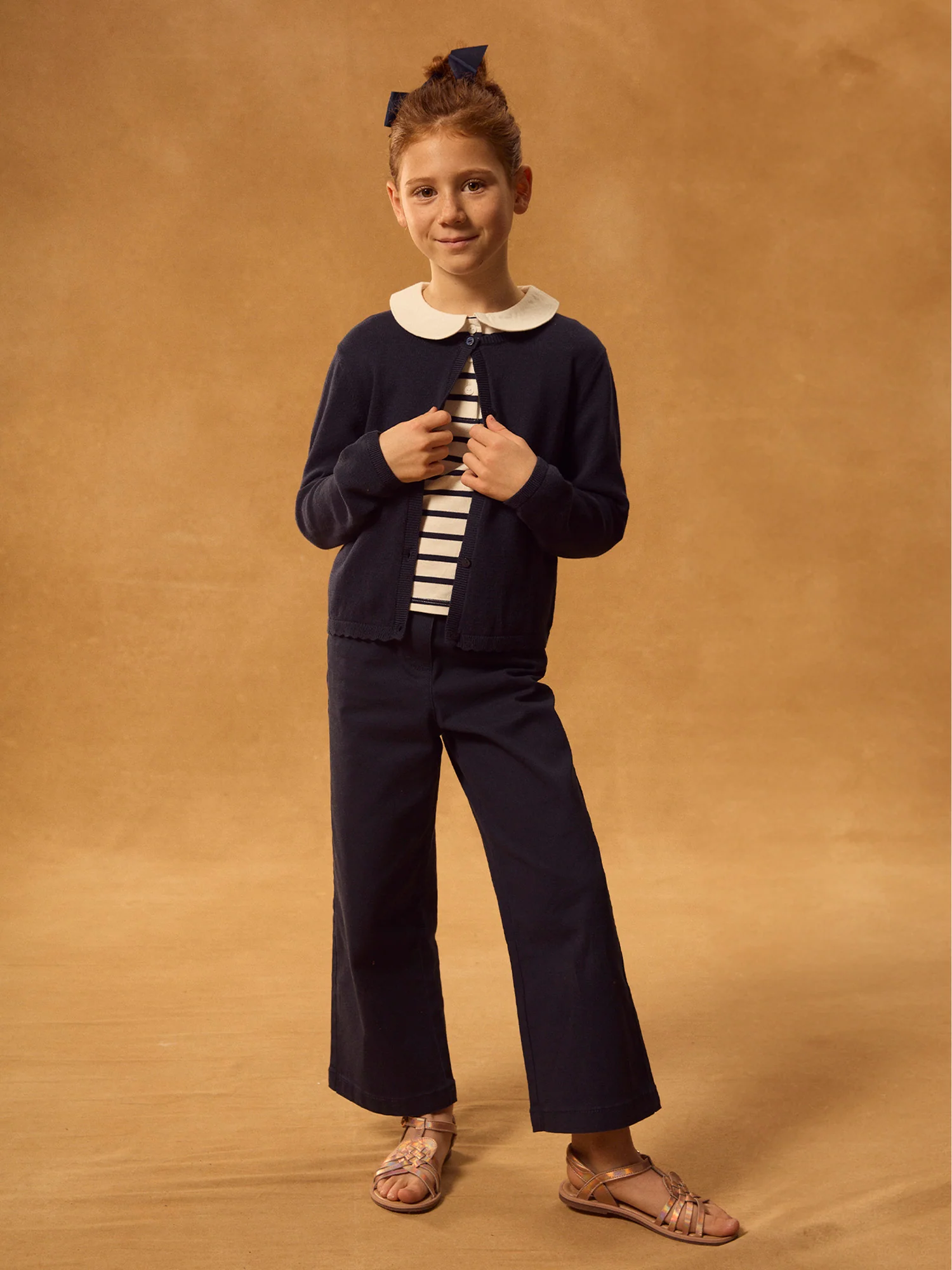 Gilet bleu marine Fille - Image 3