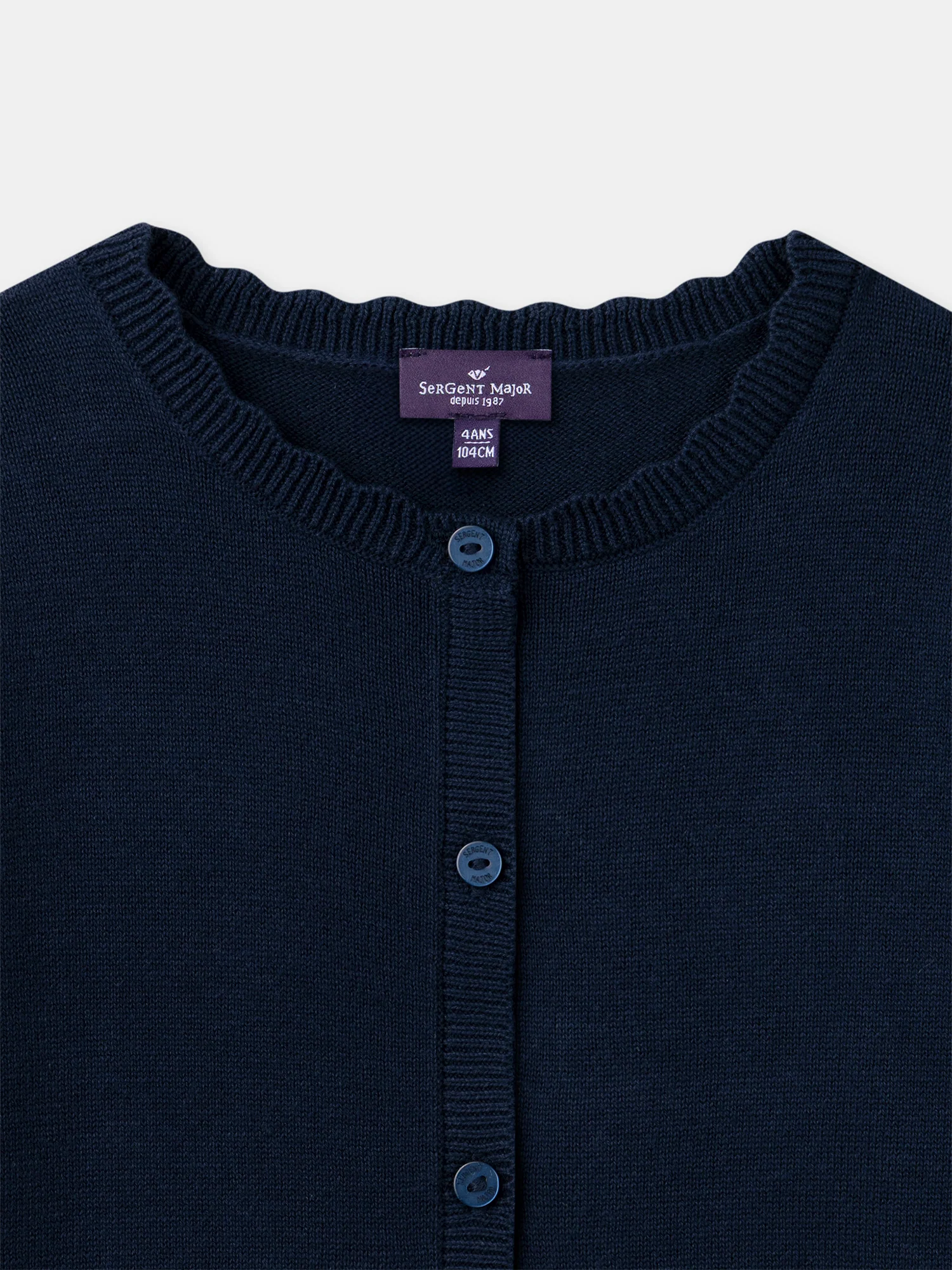 Gilet bleu marine Fille - Image 4