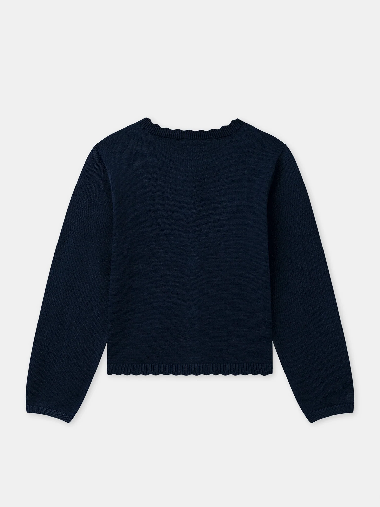 Gilet bleu marine Fille - Image 5