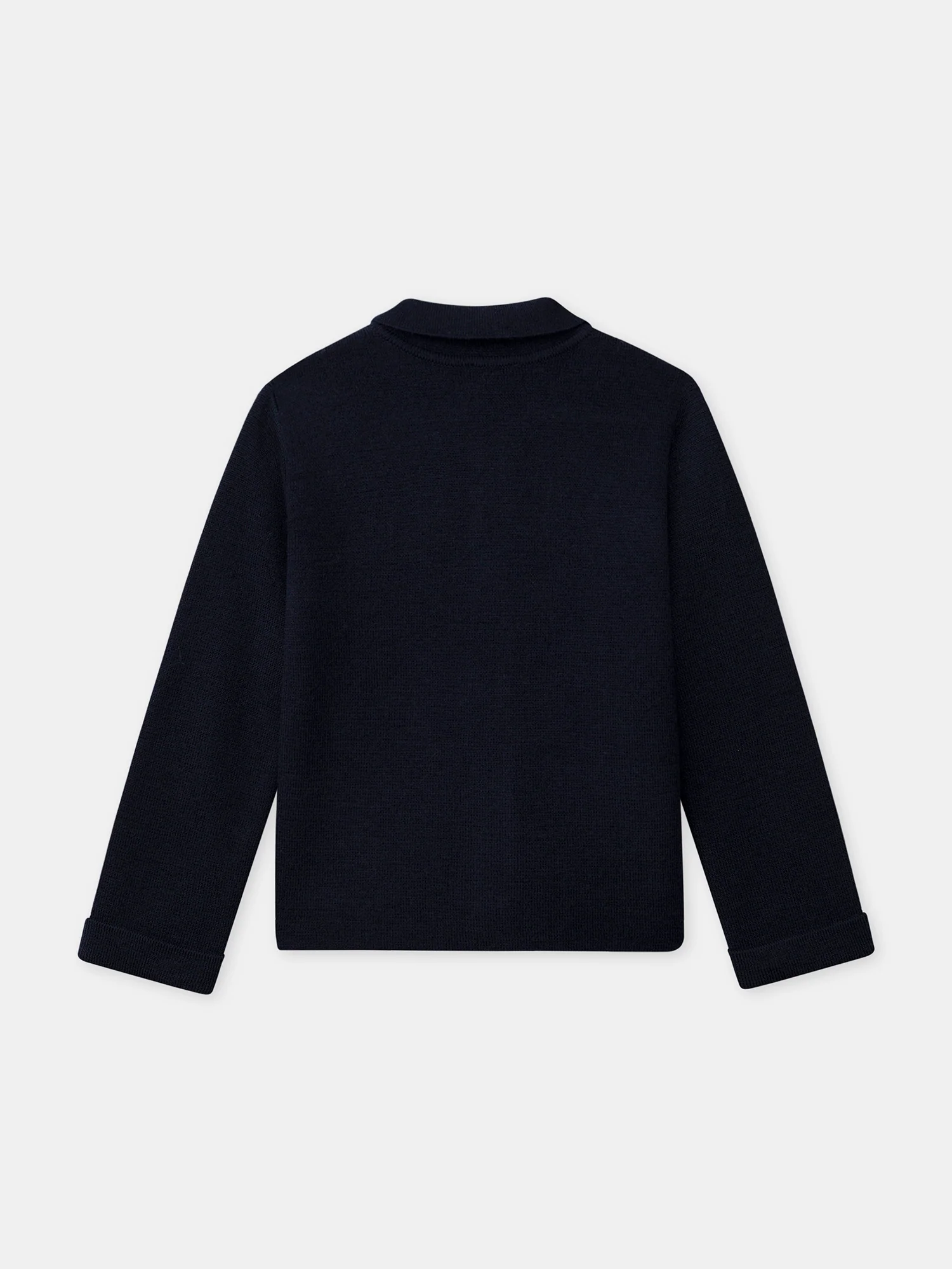 Cardigan bleu marine Fille - Image 7