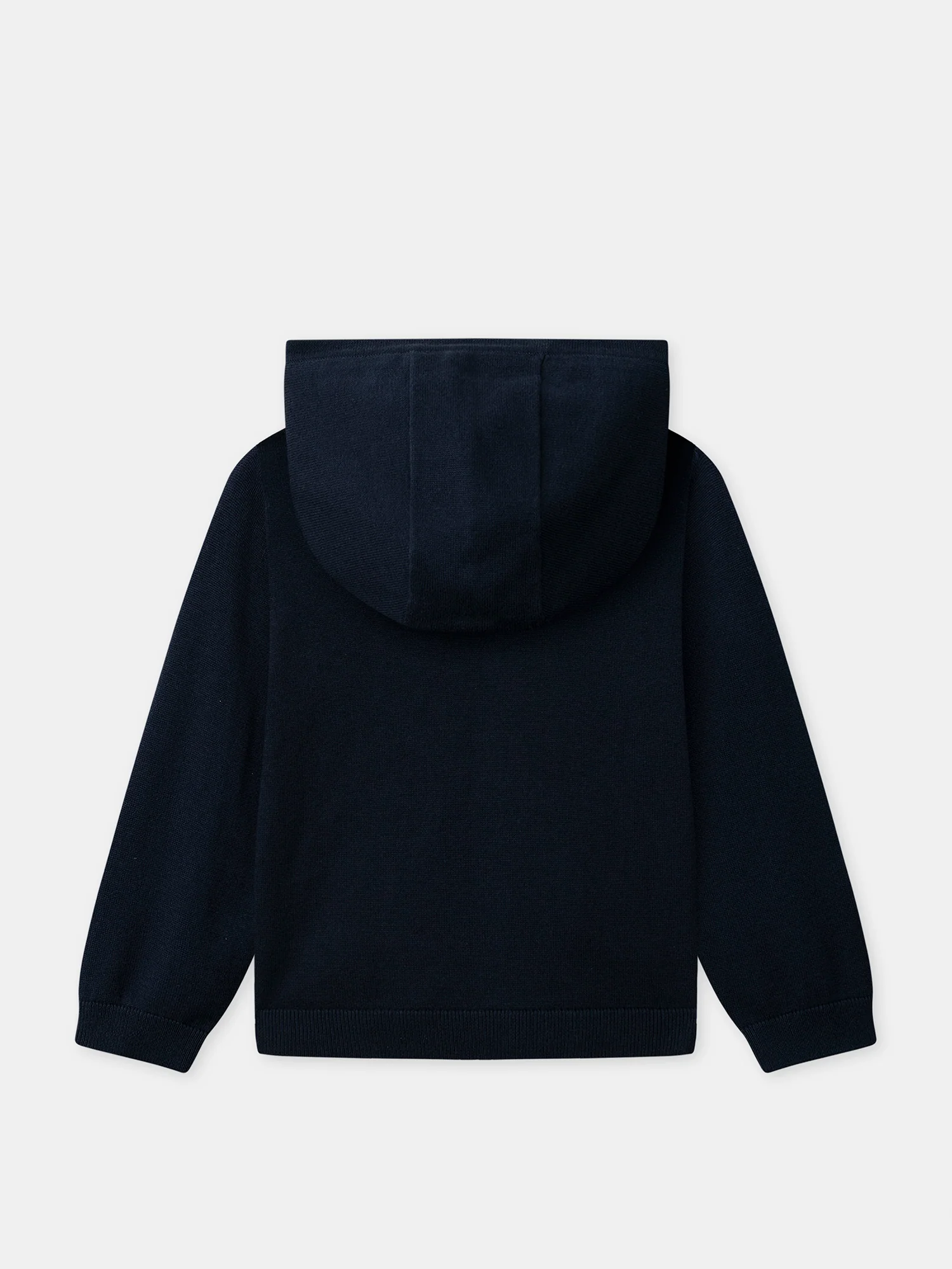 Gilet zippé à capuche bleu marine Fille - Image 3