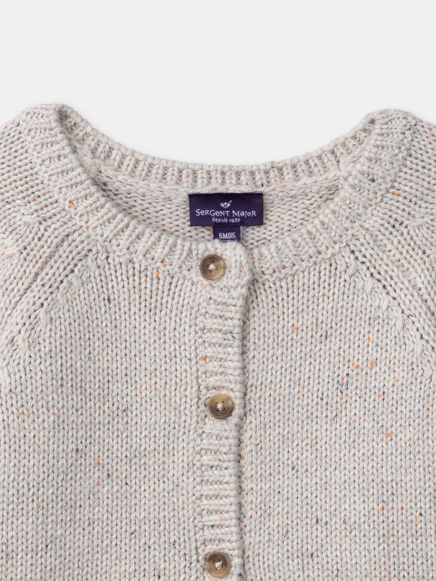 Cardigan chiné fleurs - Image 2