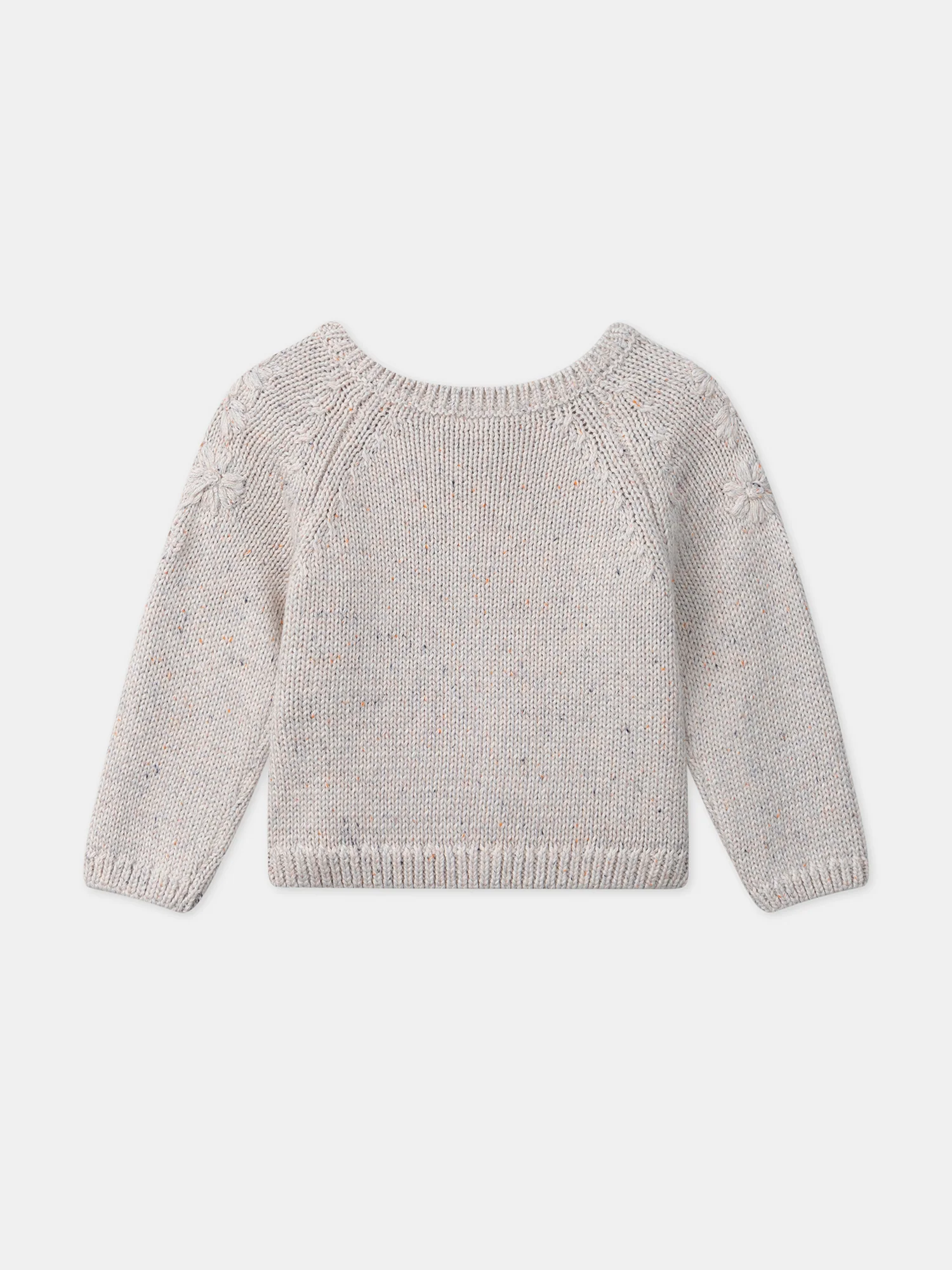 Cardigan chiné fleurs - Image 3