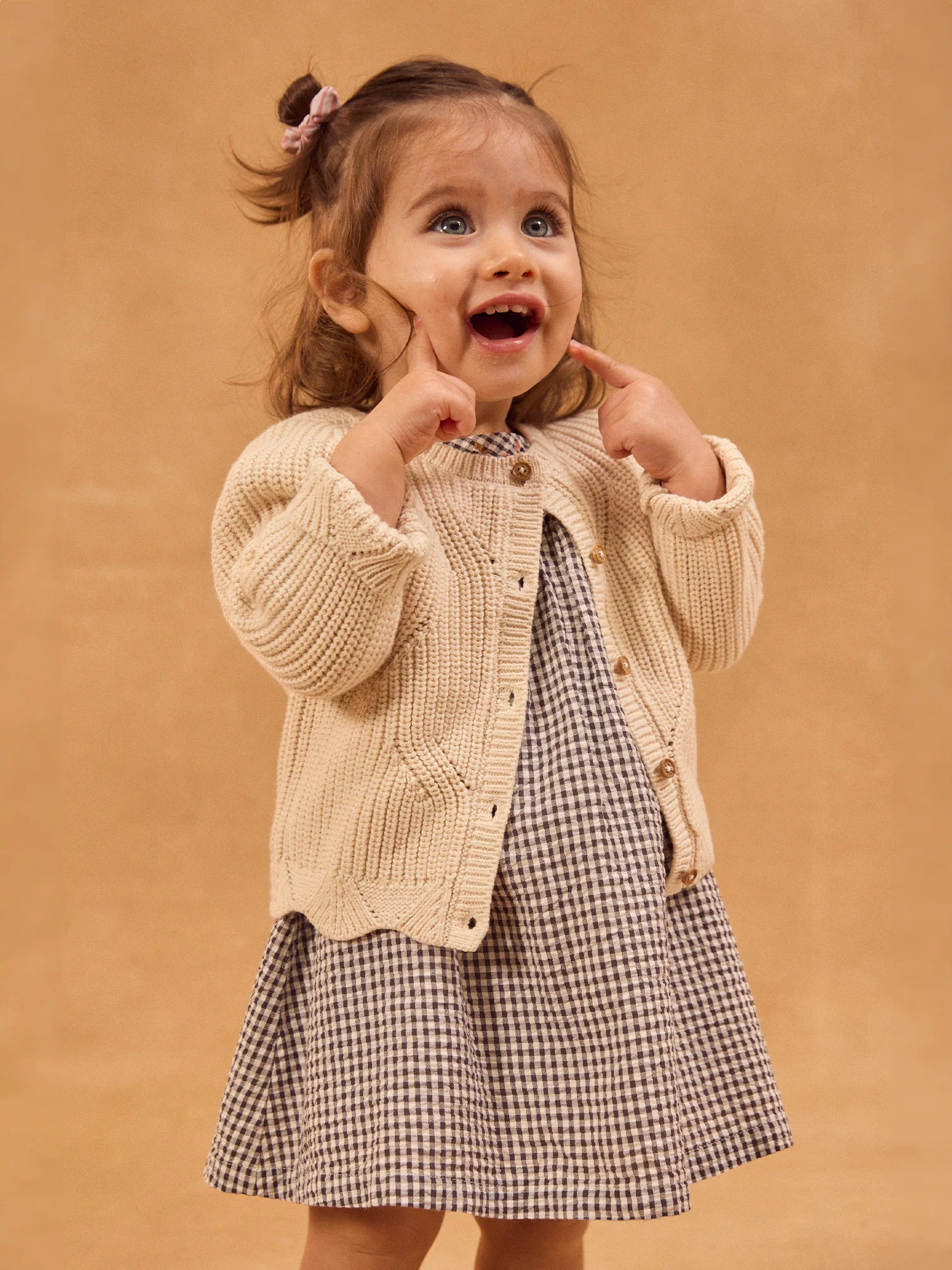 Cardigan beige Bébé Fille - Image 2