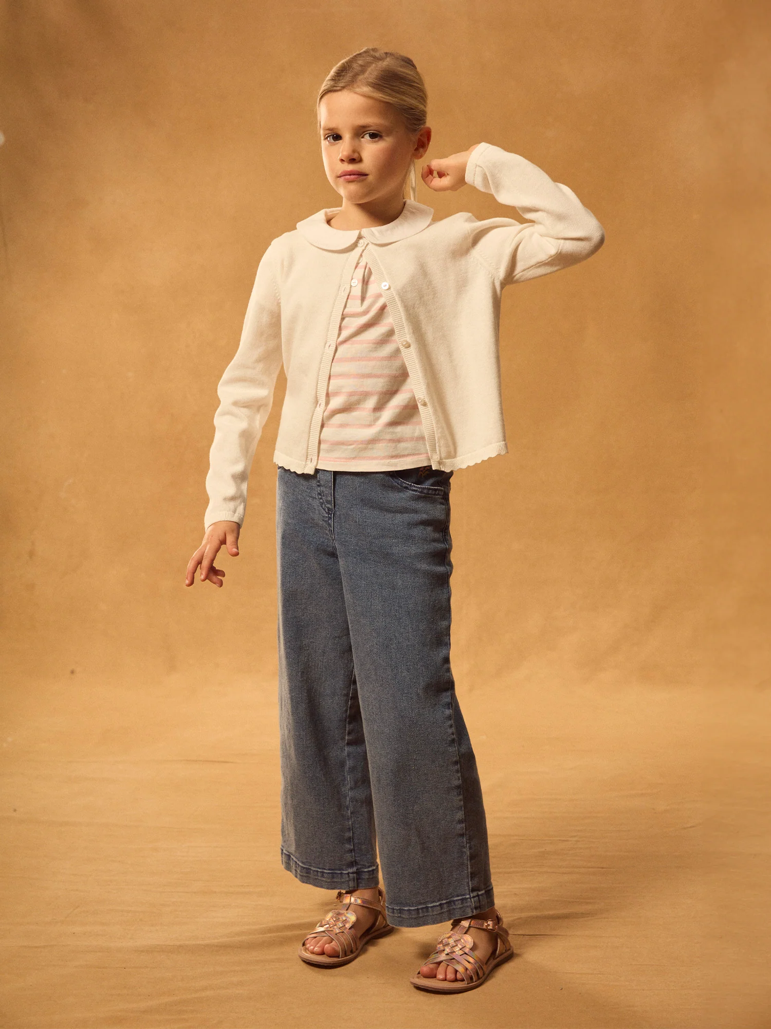 Gilet écru Fille - Image 3