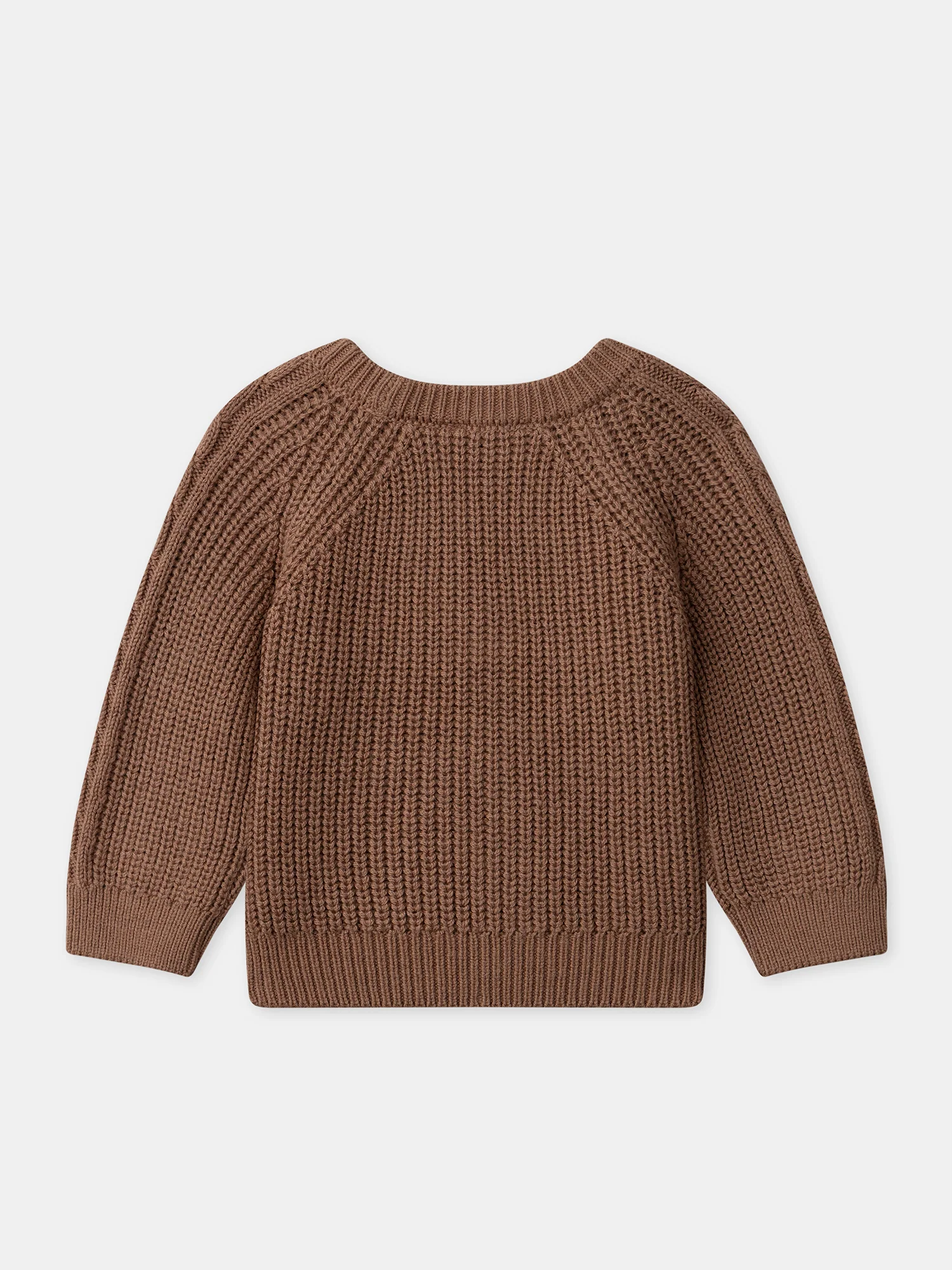 Cardigan marron en tricot torsadé Bébé Garçon - Image 6