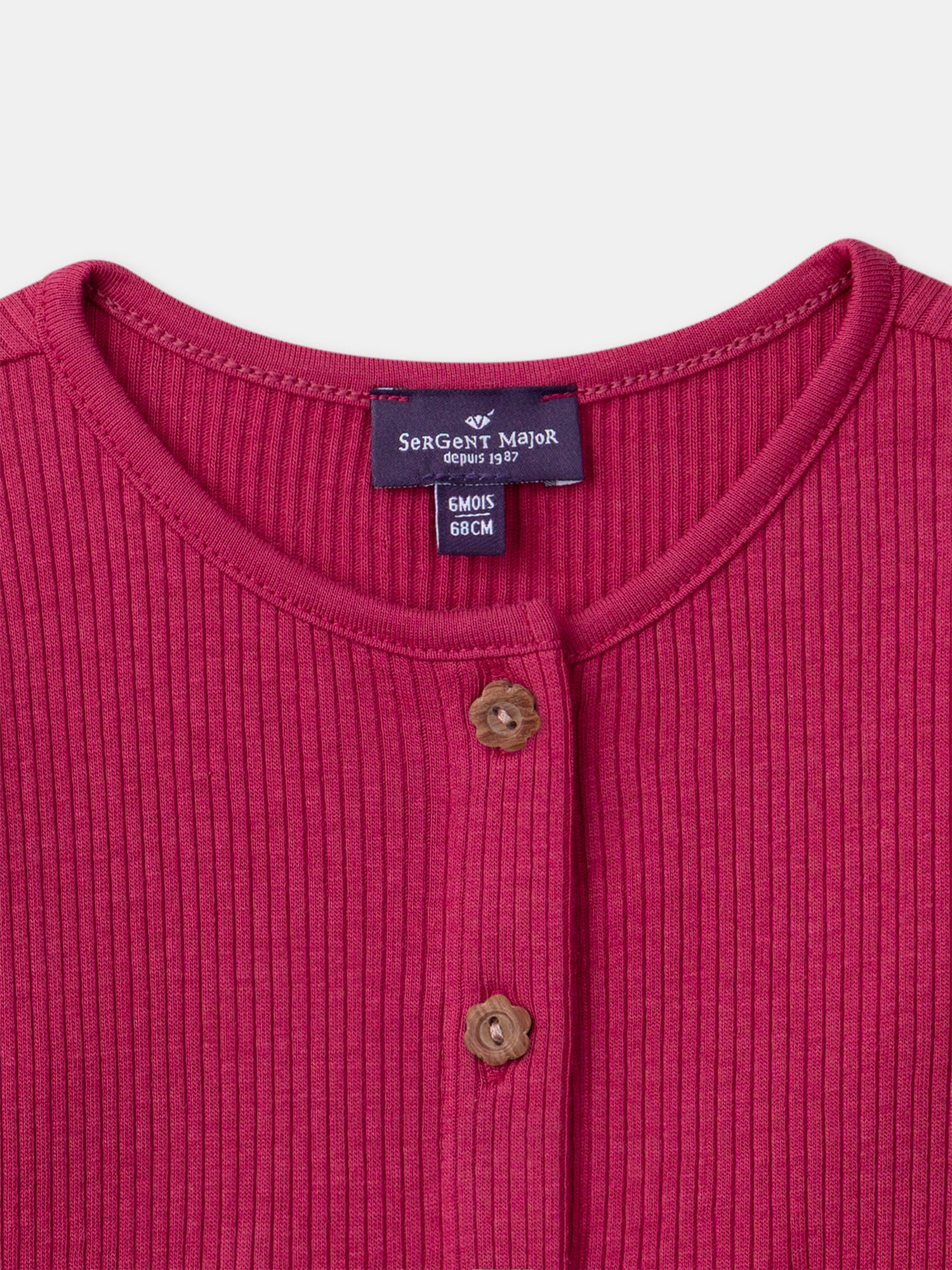 Cardigan rose fuchsia Bébé Fille - Image 2