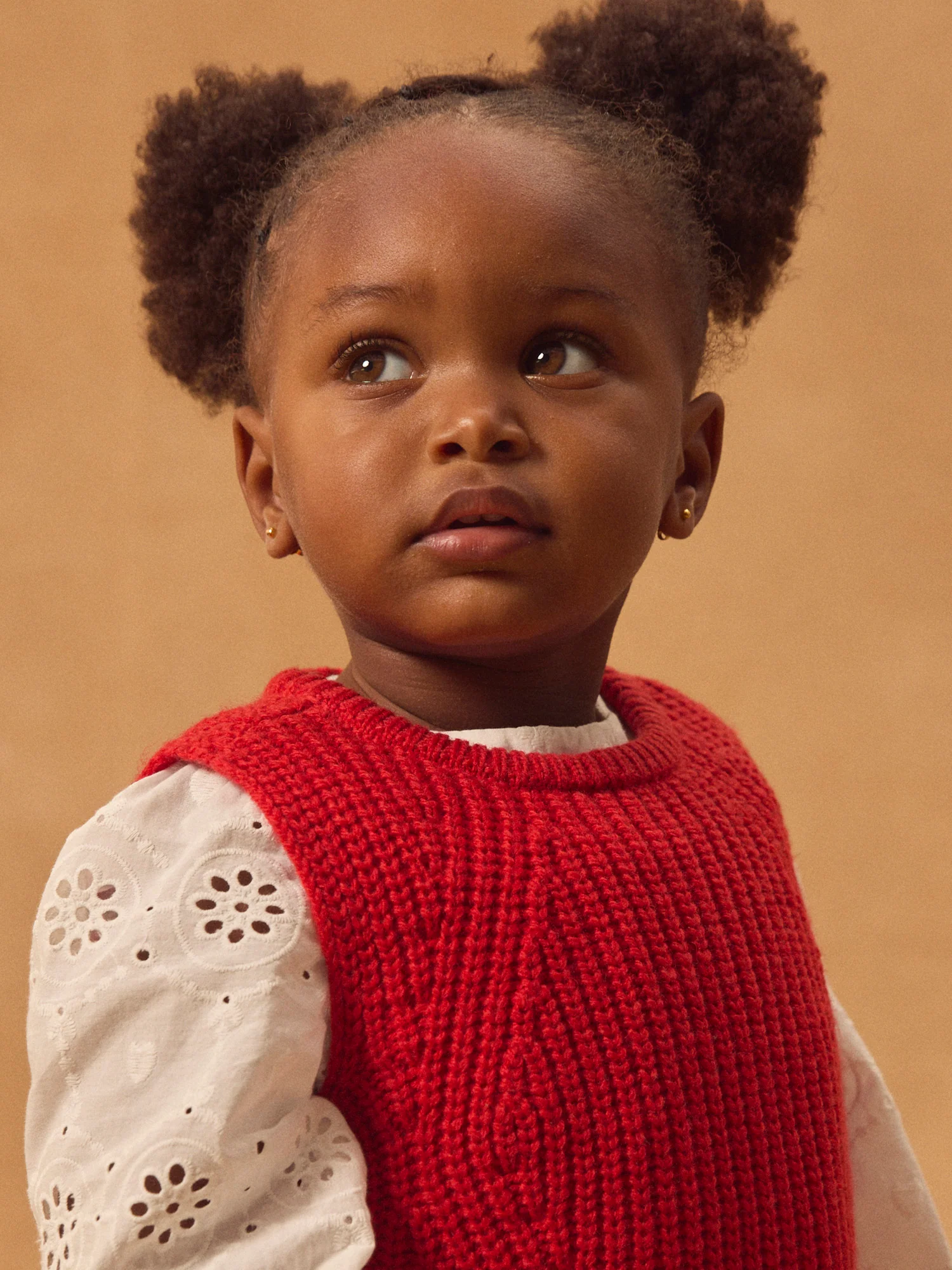 Pull sans manches rouge Bébé Fille - Image 3