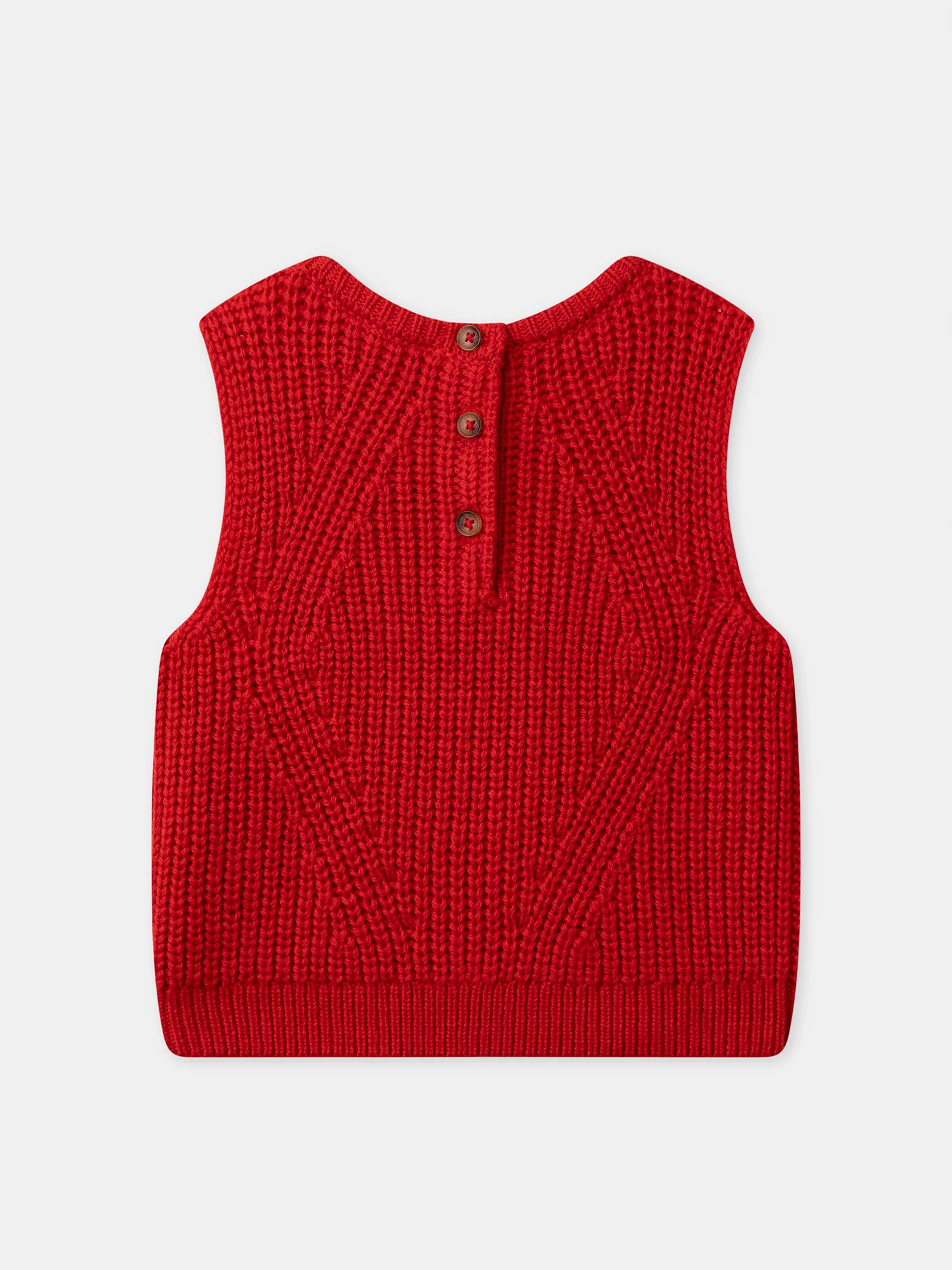 Pull sans manches rouge Bébé Fille - Image 8