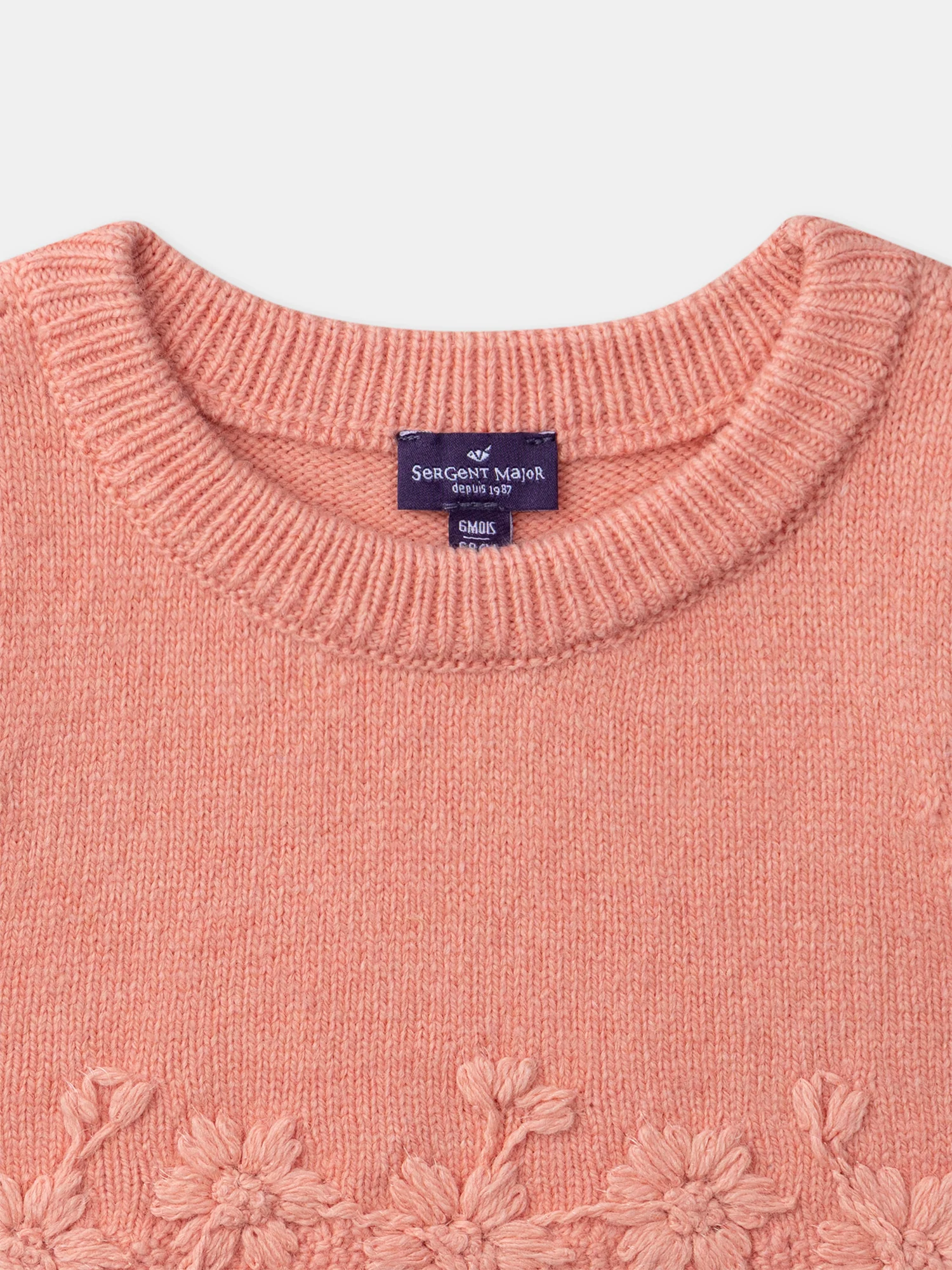 Pull corail sans manches Bébé Fille - Image 4