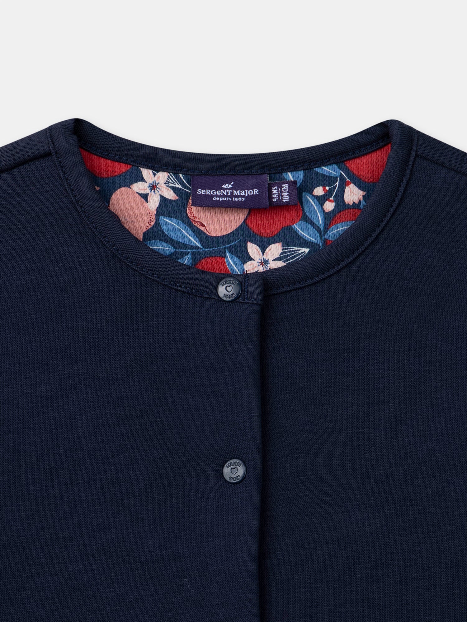 Cardigan bleu marine Fille - Image 5