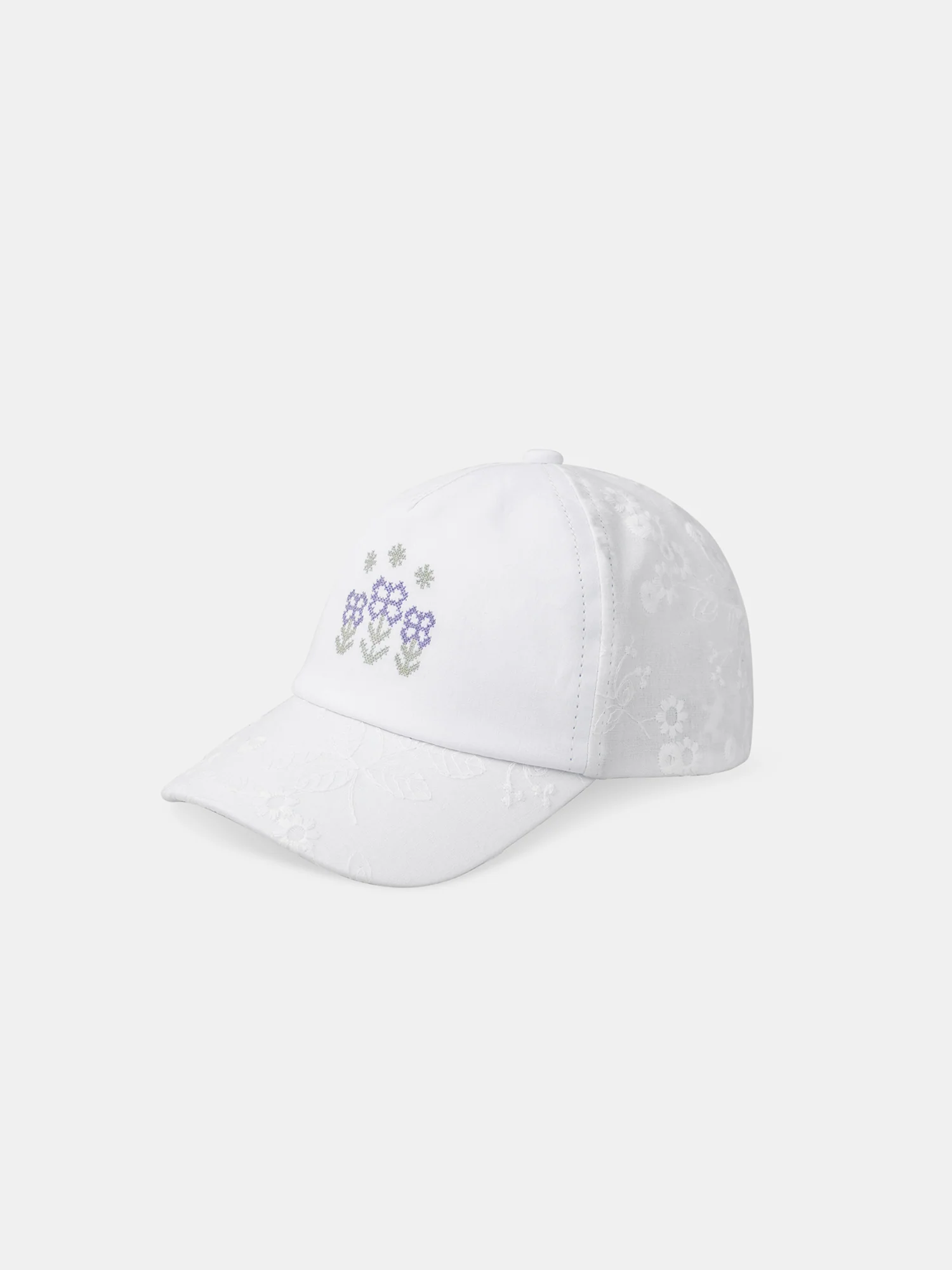 Casquette broderie fleur - Image 4