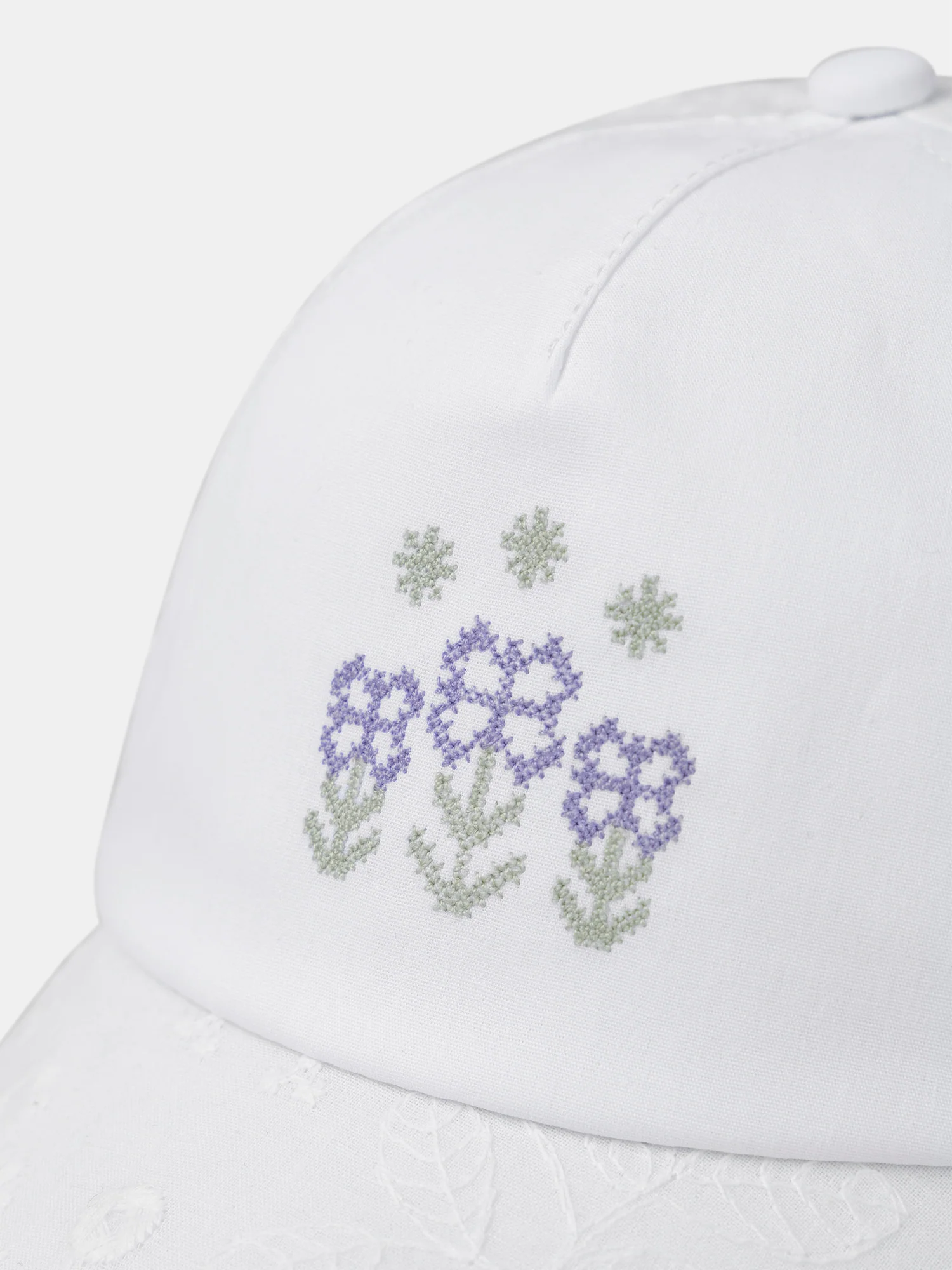 Casquette broderie fleur - Image 5