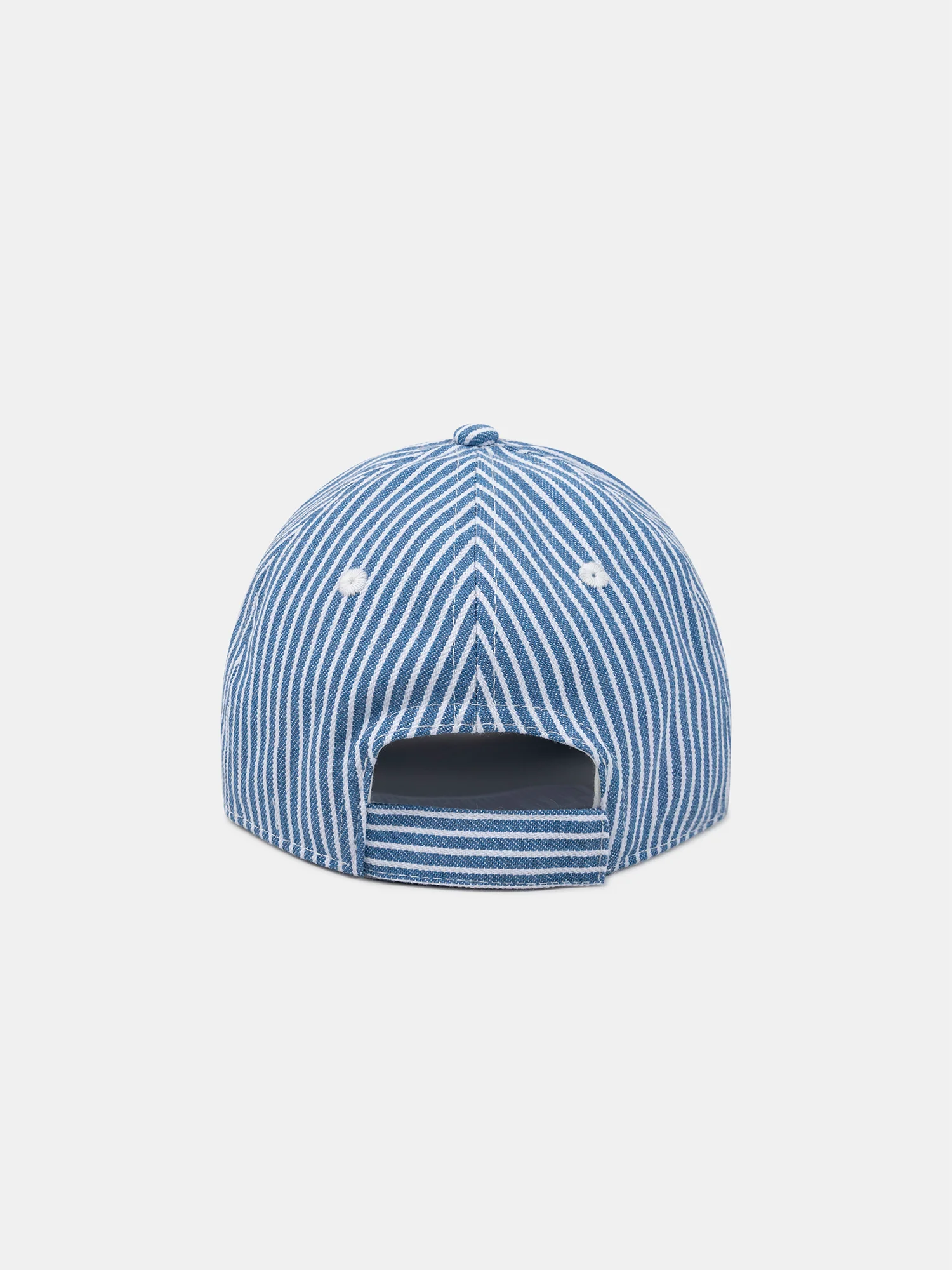 Casquette denim à rayures bleues Garçon - Image 2