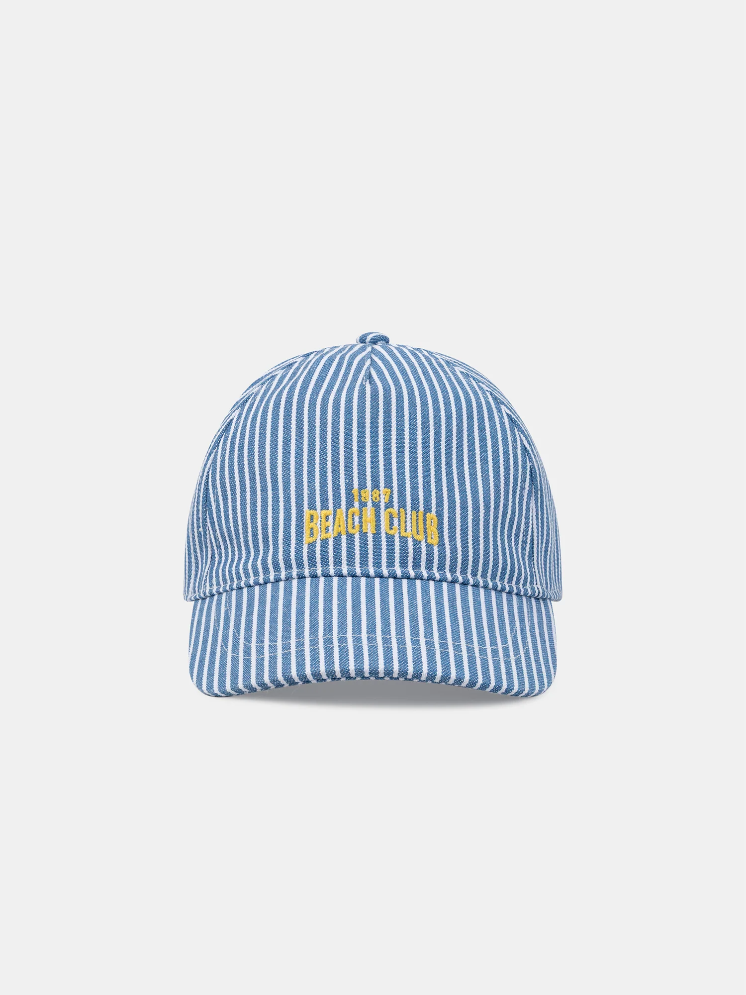 Casquette denim à rayures bleues Garçon - Image 3