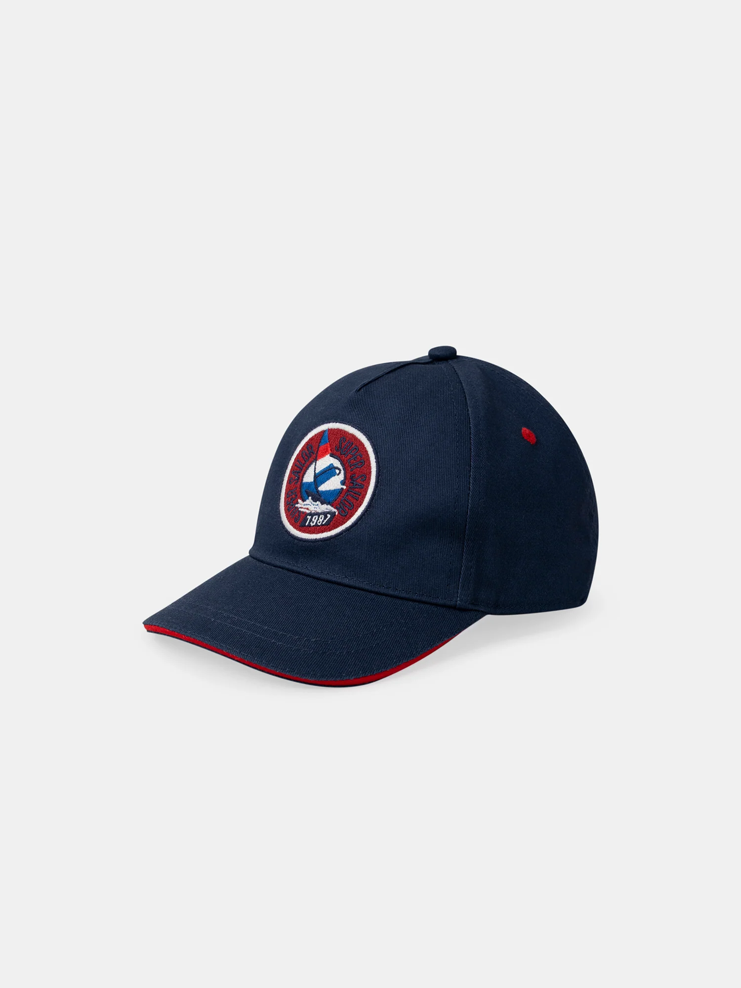 Casquette marine avec broderie voile - Image 4